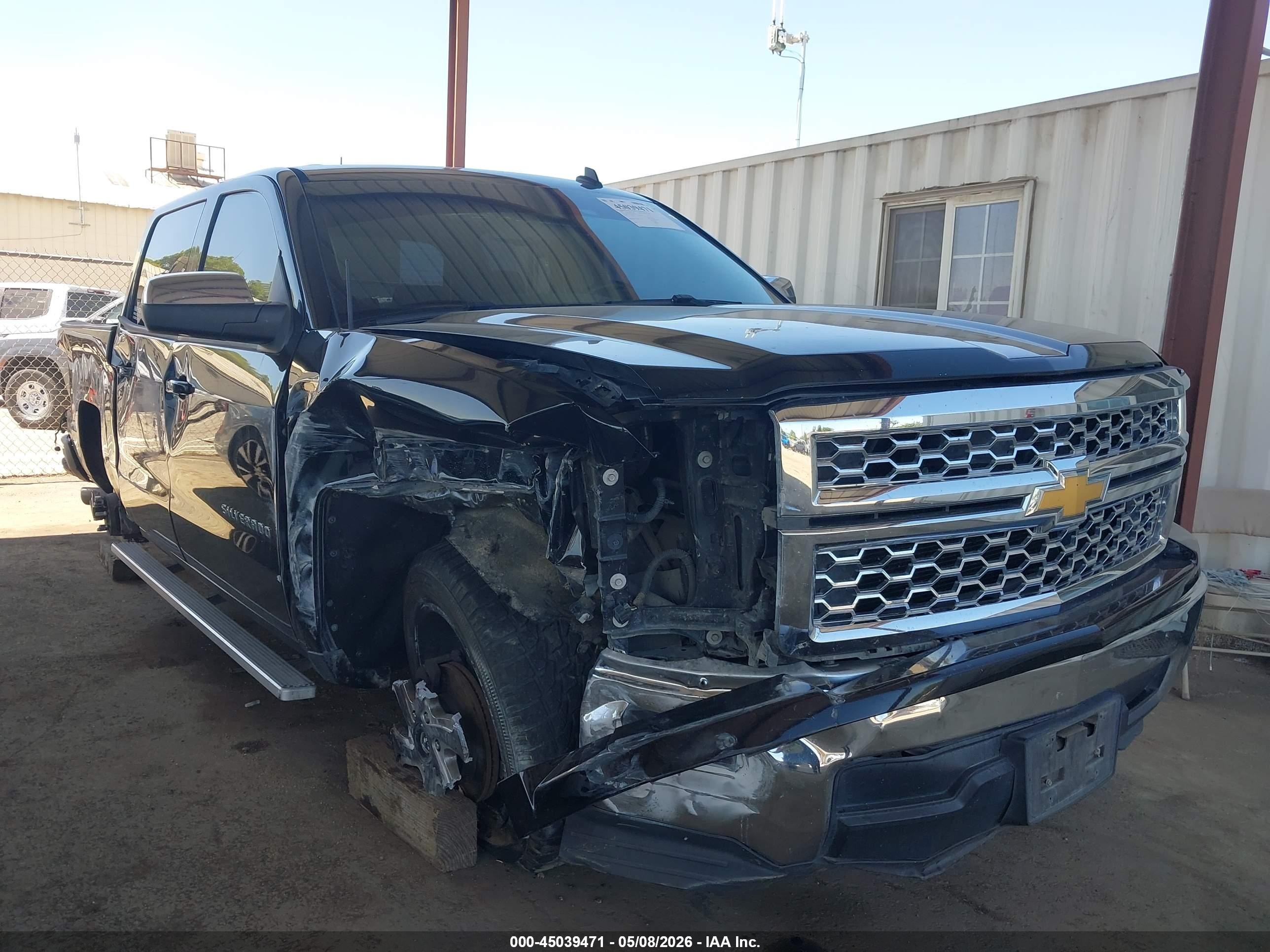 2014 Chevrolet Silverado 1500 1lt Black vin: 3GCPCREC4EG421736