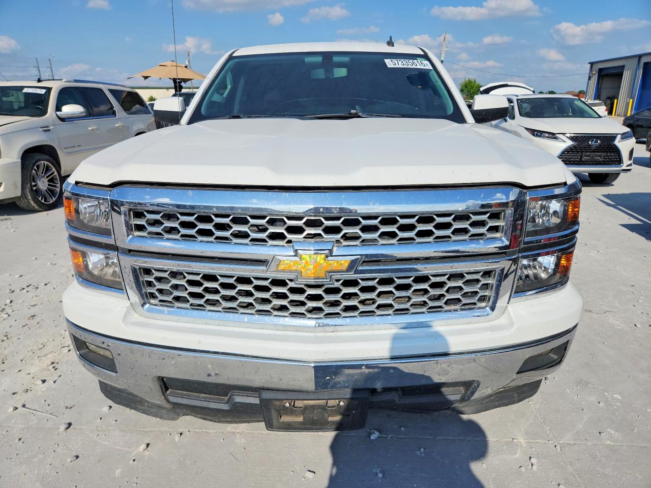 2014 Chevrolet Silverado C1500 Lt White vin: 3GCPCREC4EG459063