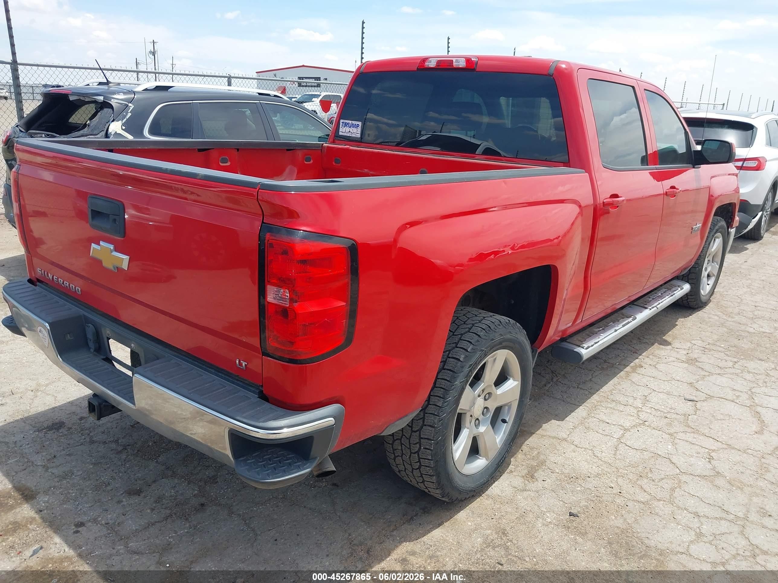 2014 Chevrolet Silverado 1500 1lt Red vin: 3GCPCREC4EG472718