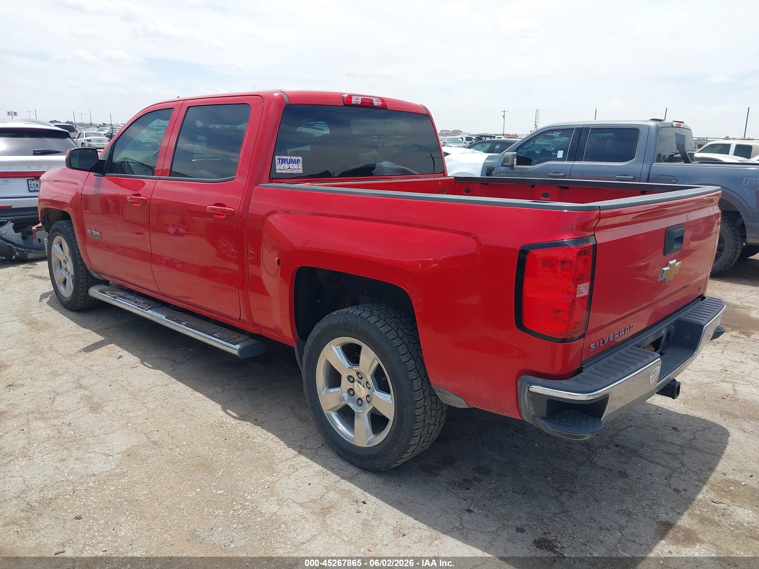 2014 Chevrolet Silverado 1500 1lt Red vin: 3GCPCREC4EG472718