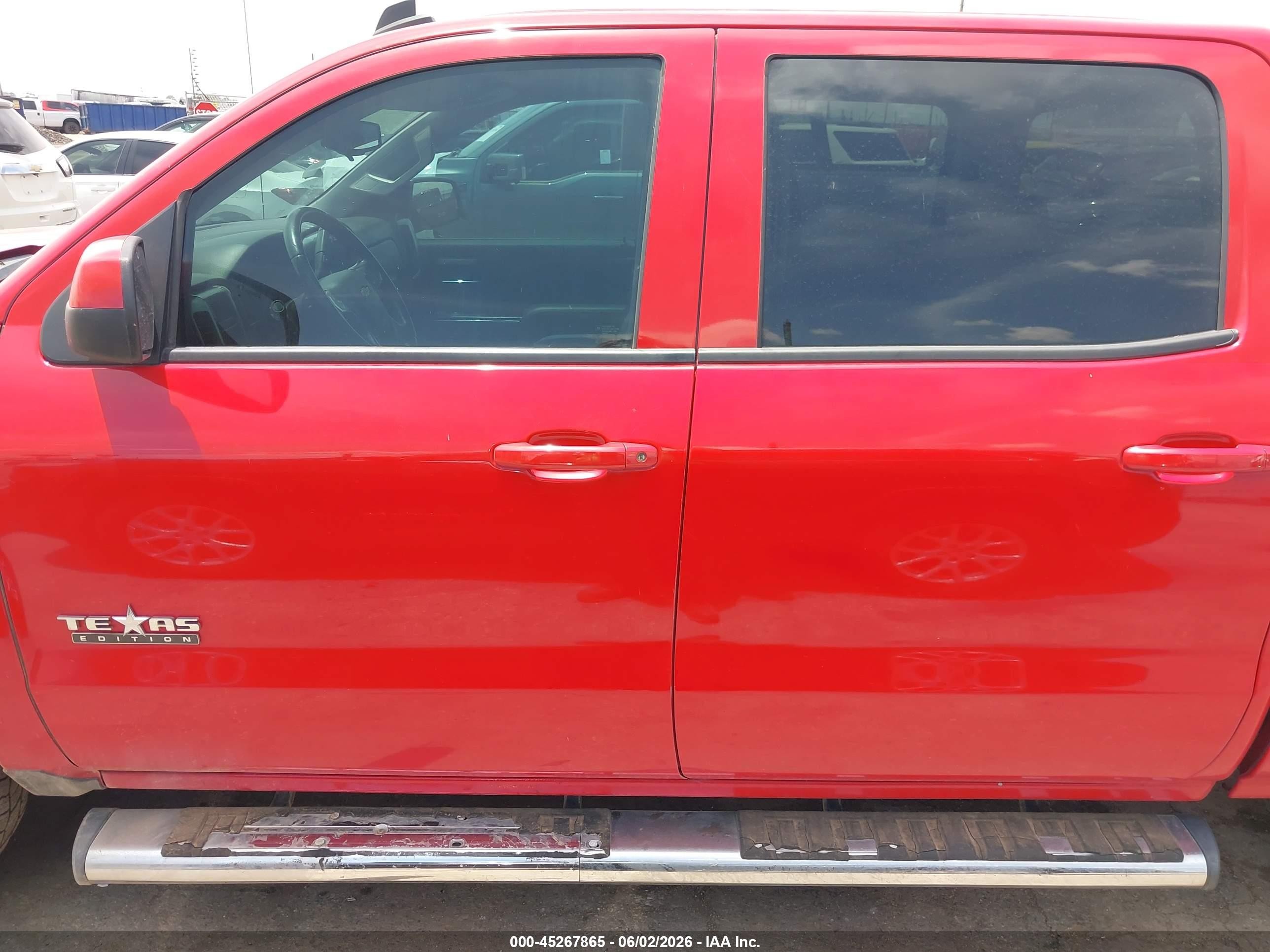 2014 Chevrolet Silverado 1500 1lt Red vin: 3GCPCREC4EG472718
