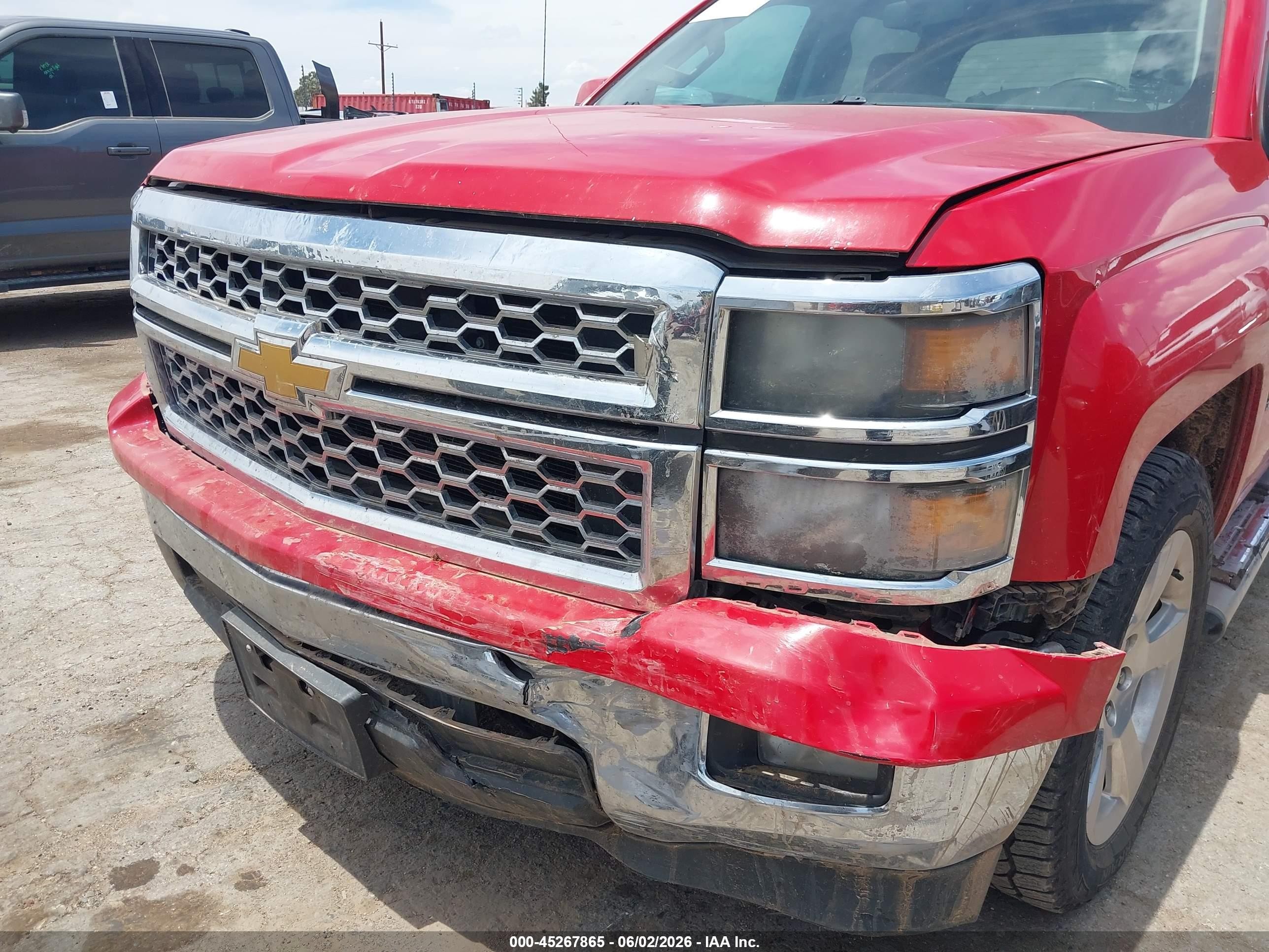 2014 Chevrolet Silverado 1500 1lt Red vin: 3GCPCREC4EG472718