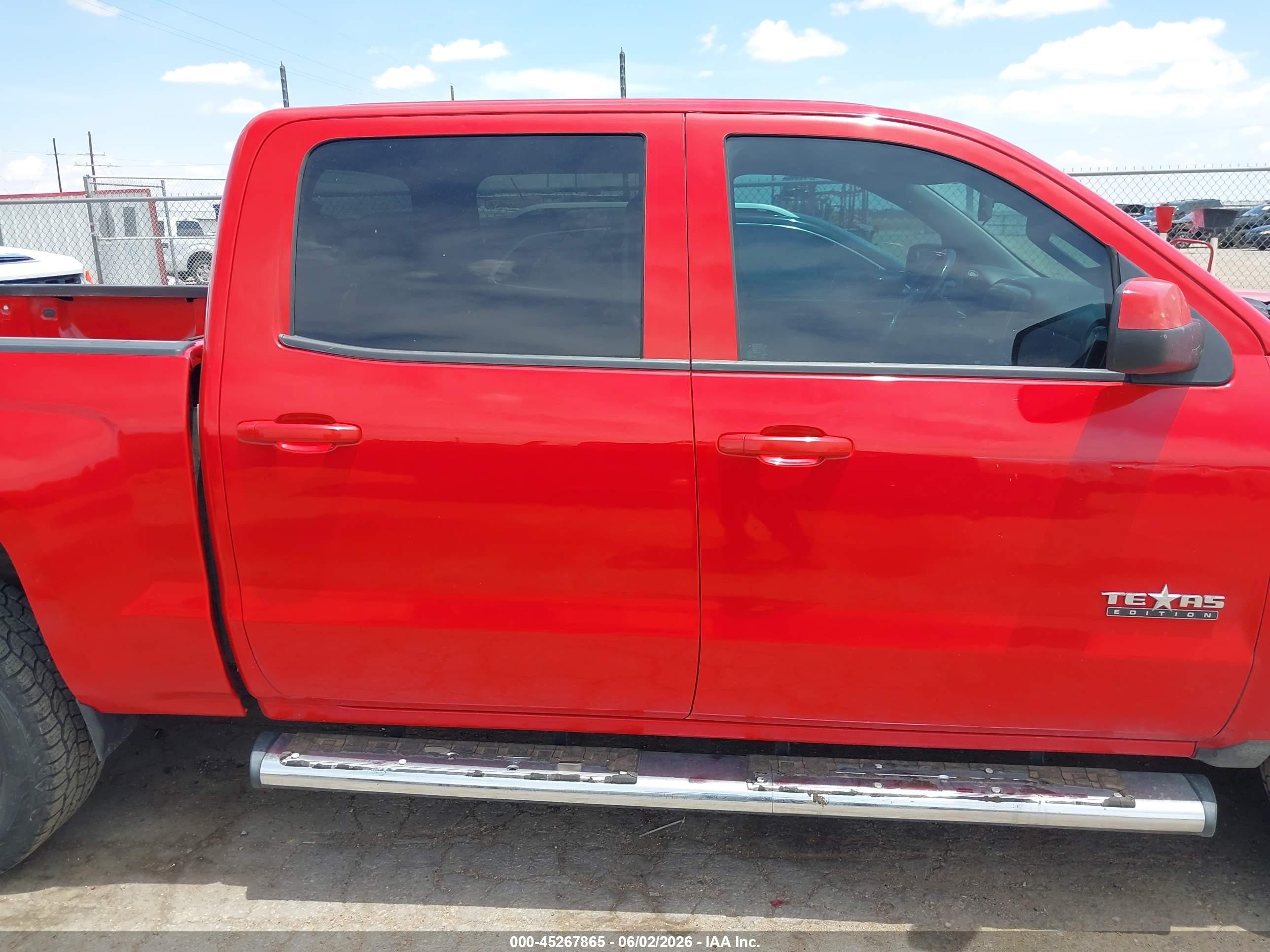 2014 Chevrolet Silverado 1500 1lt Red vin: 3GCPCREC4EG472718