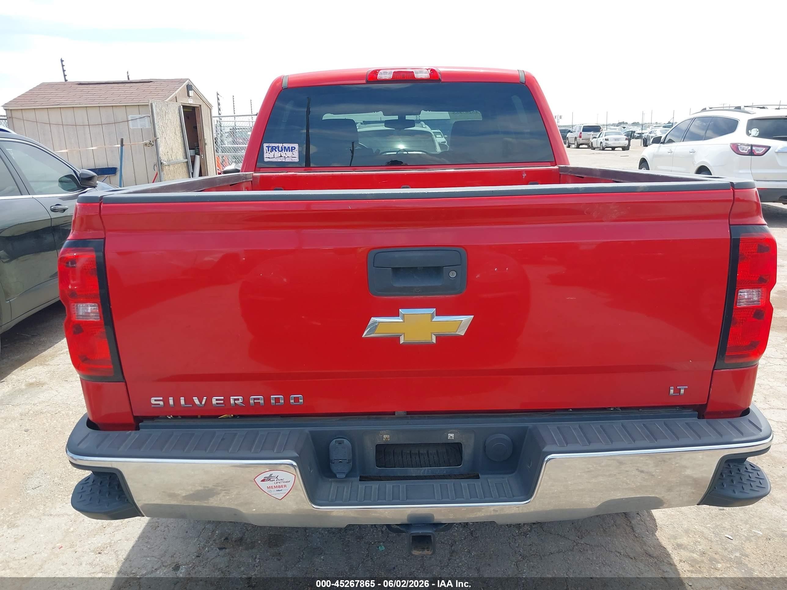 2014 Chevrolet Silverado 1500 1lt Red vin: 3GCPCREC4EG472718