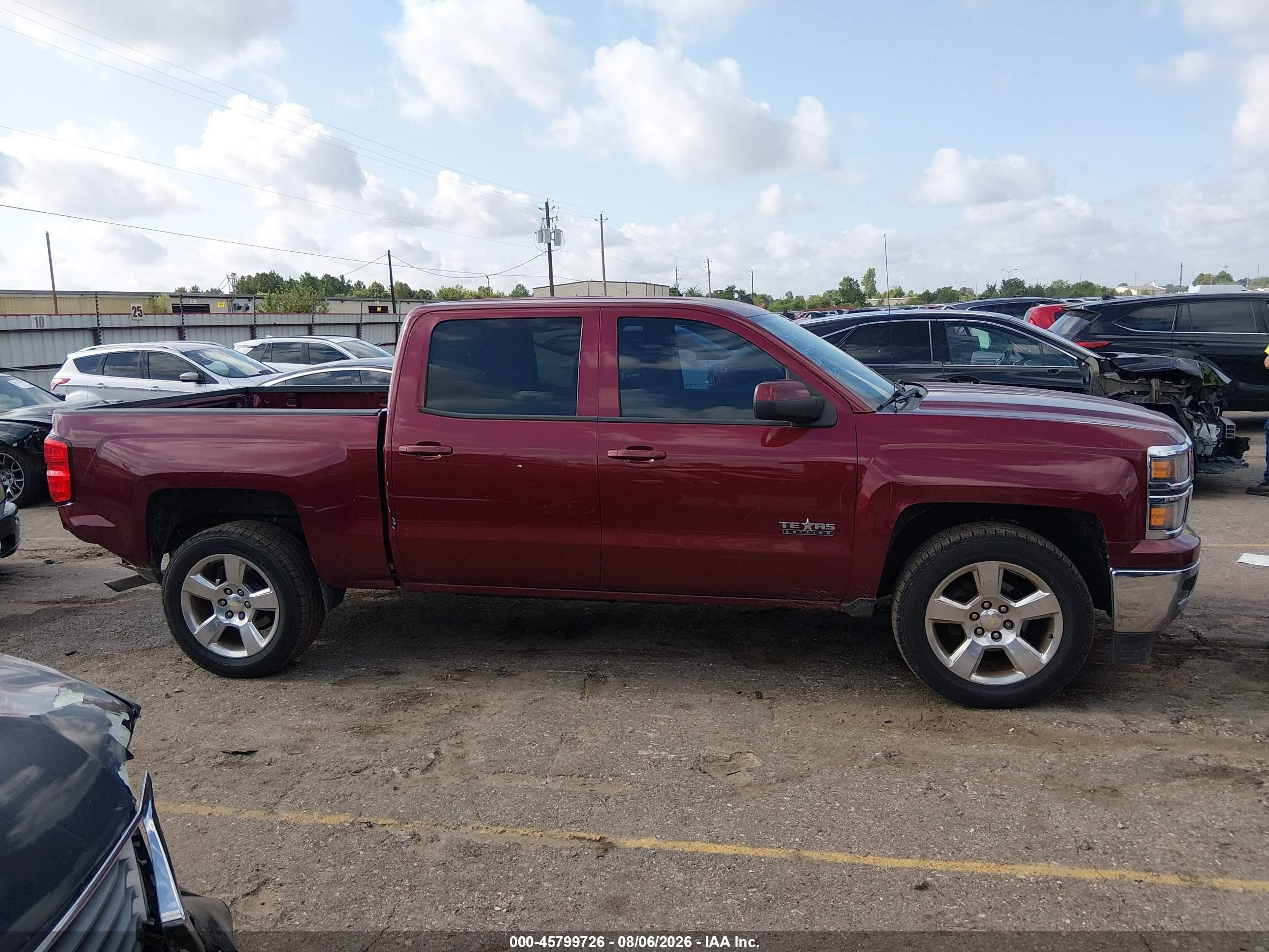 2014 Chevrolet Silverado 1500 Lt Maroon vin: 3GCPCREC4EG497425