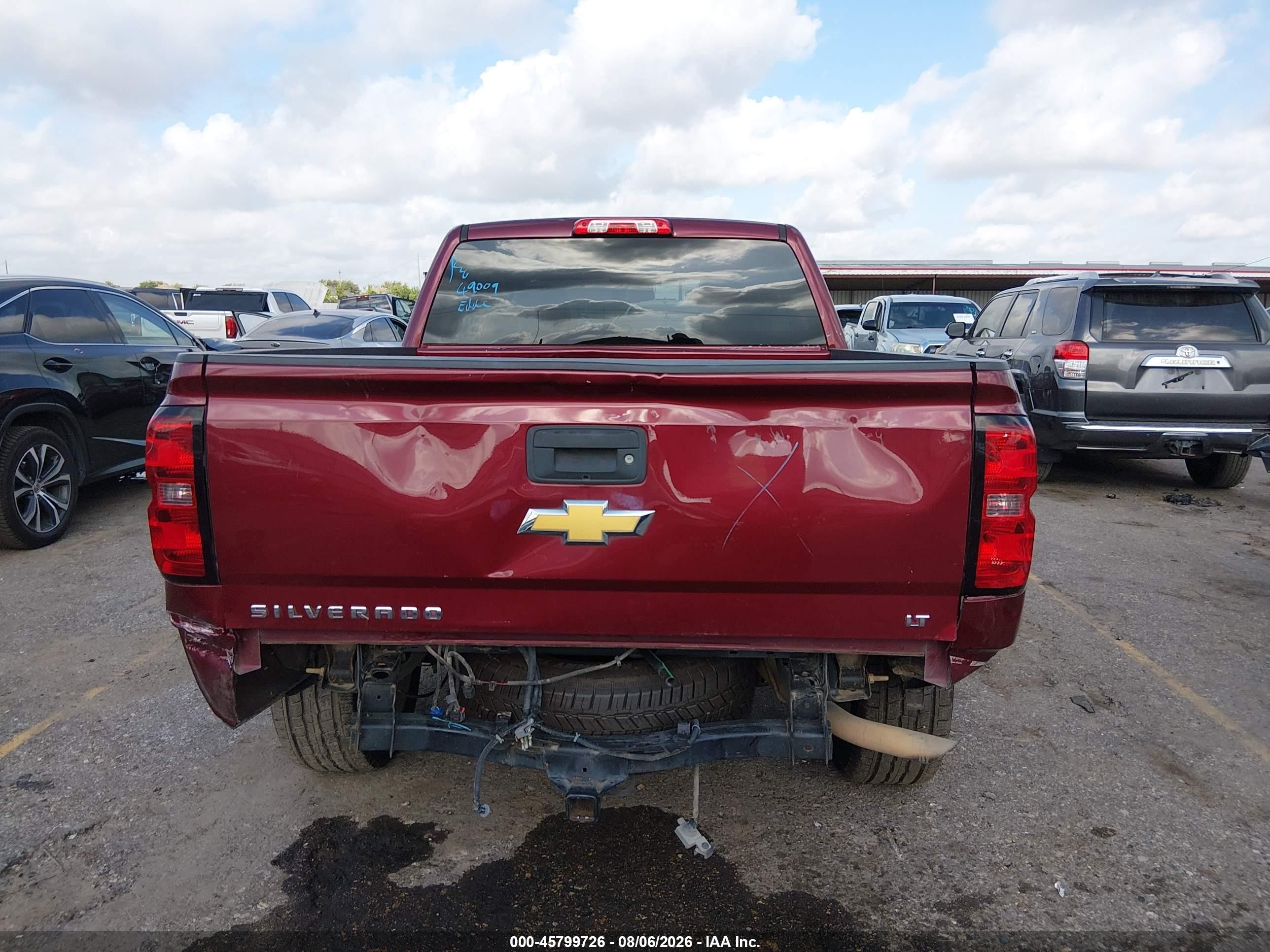 2014 Chevrolet Silverado 1500 Lt Maroon vin: 3GCPCREC4EG497425