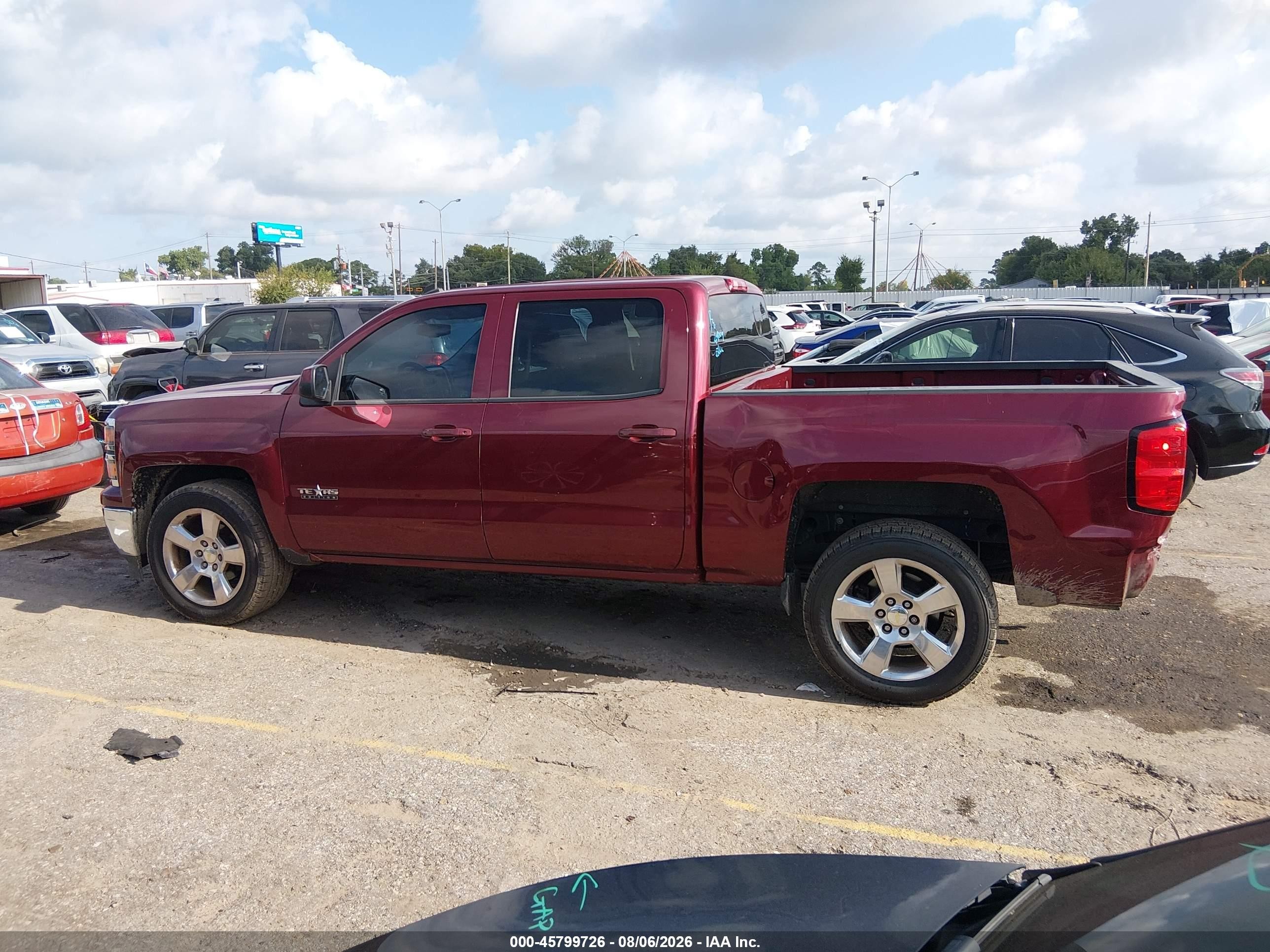 2014 Chevrolet Silverado 1500 Lt Maroon vin: 3GCPCREC4EG497425