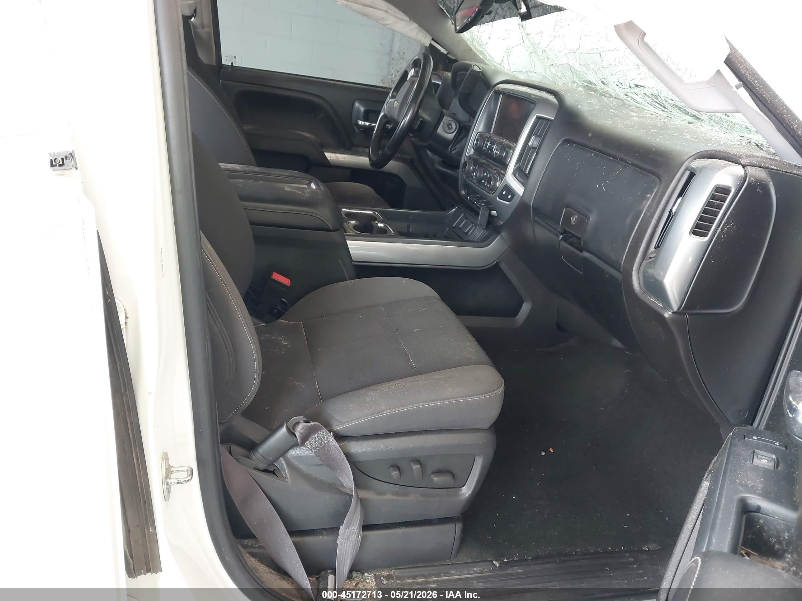 2014 Chevrolet Silverado 1500 1lt White vin: 3GCPCREC4EG497571