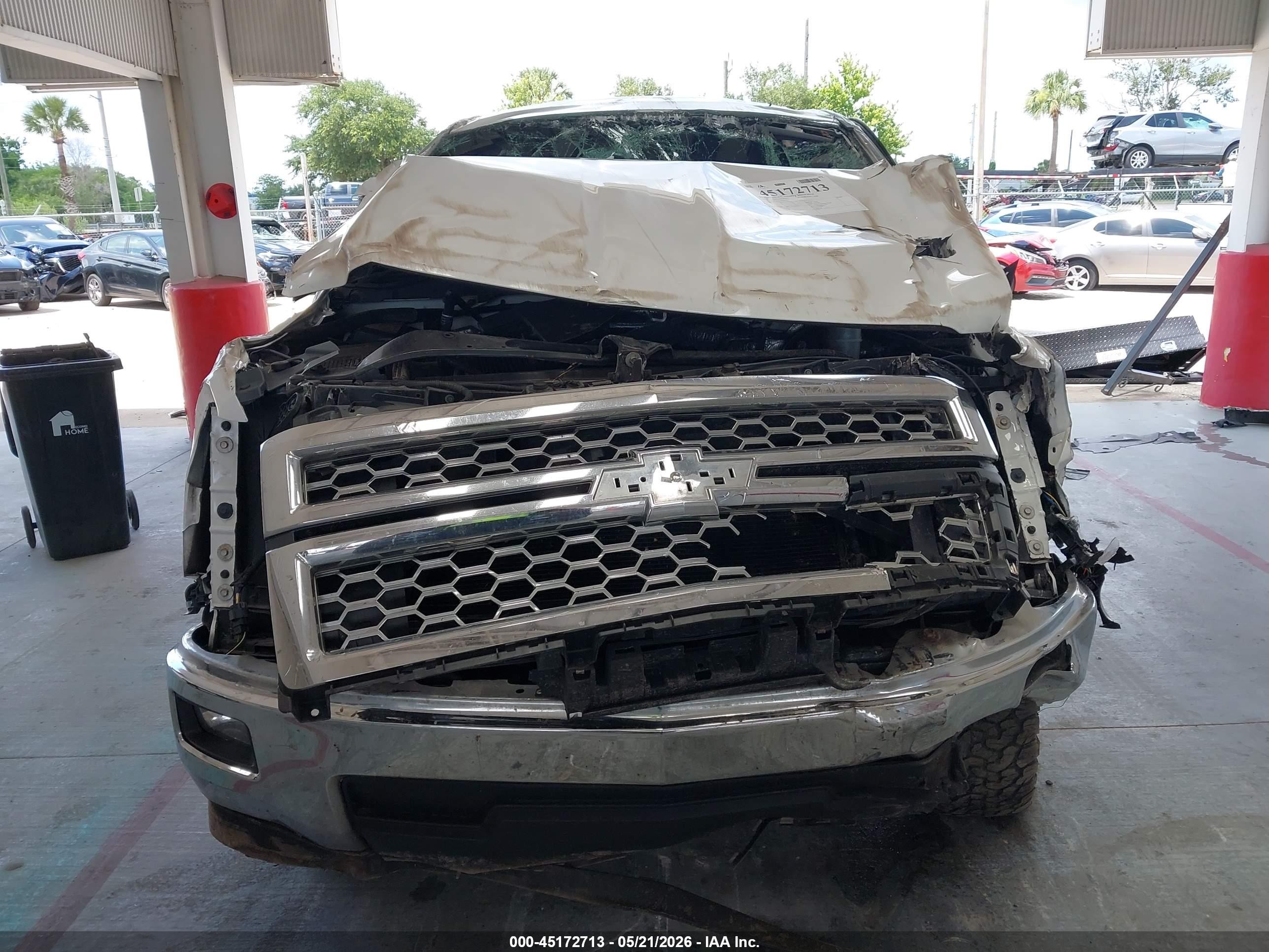 2014 Chevrolet Silverado 1500 1lt White vin: 3GCPCREC4EG497571