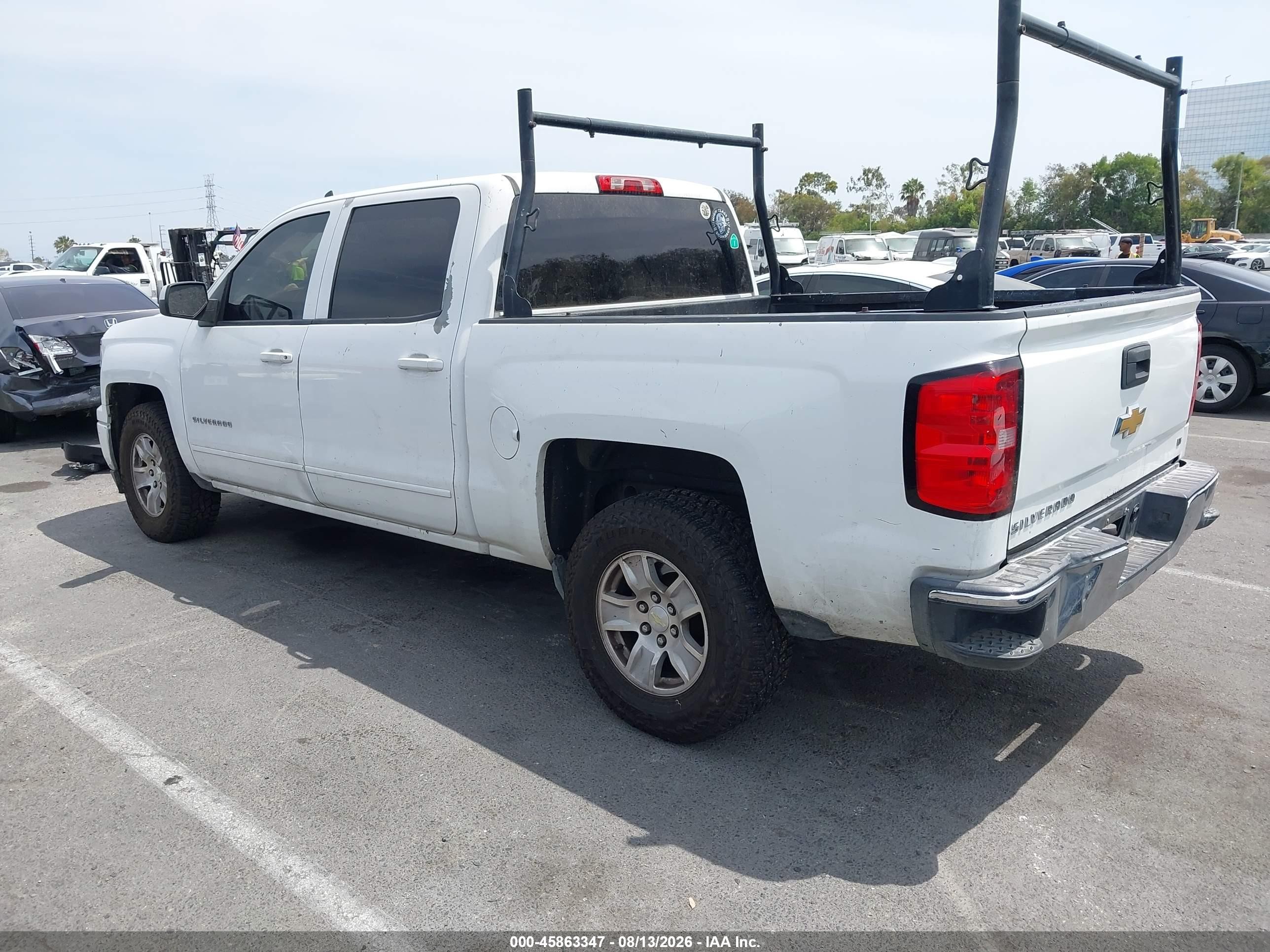 2015 Chevrolet Silverado 1500 Lt White vin: 3GCPCREC4FG114083