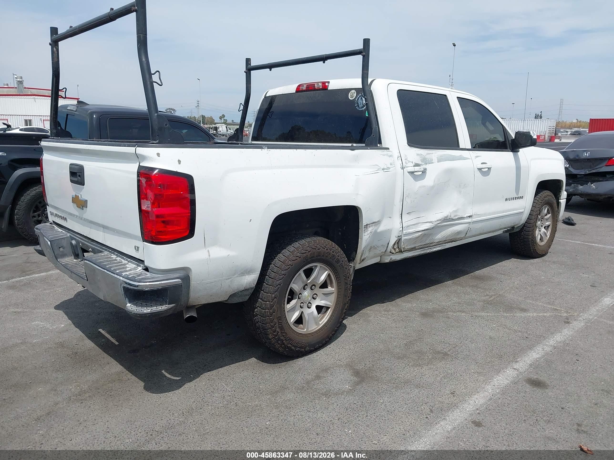 2015 Chevrolet Silverado 1500 Lt White vin: 3GCPCREC4FG114083