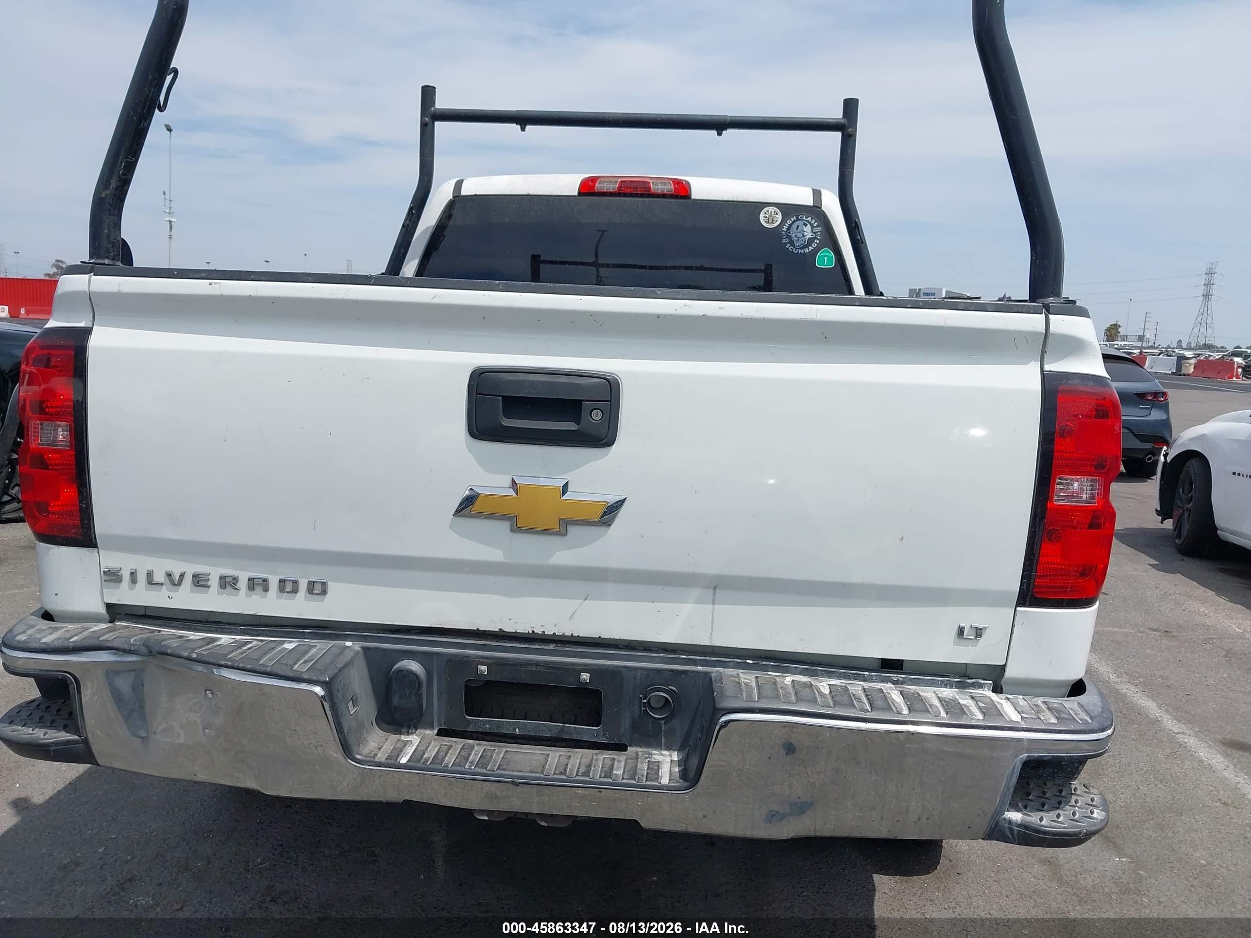 2015 Chevrolet Silverado 1500 Lt White vin: 3GCPCREC4FG114083