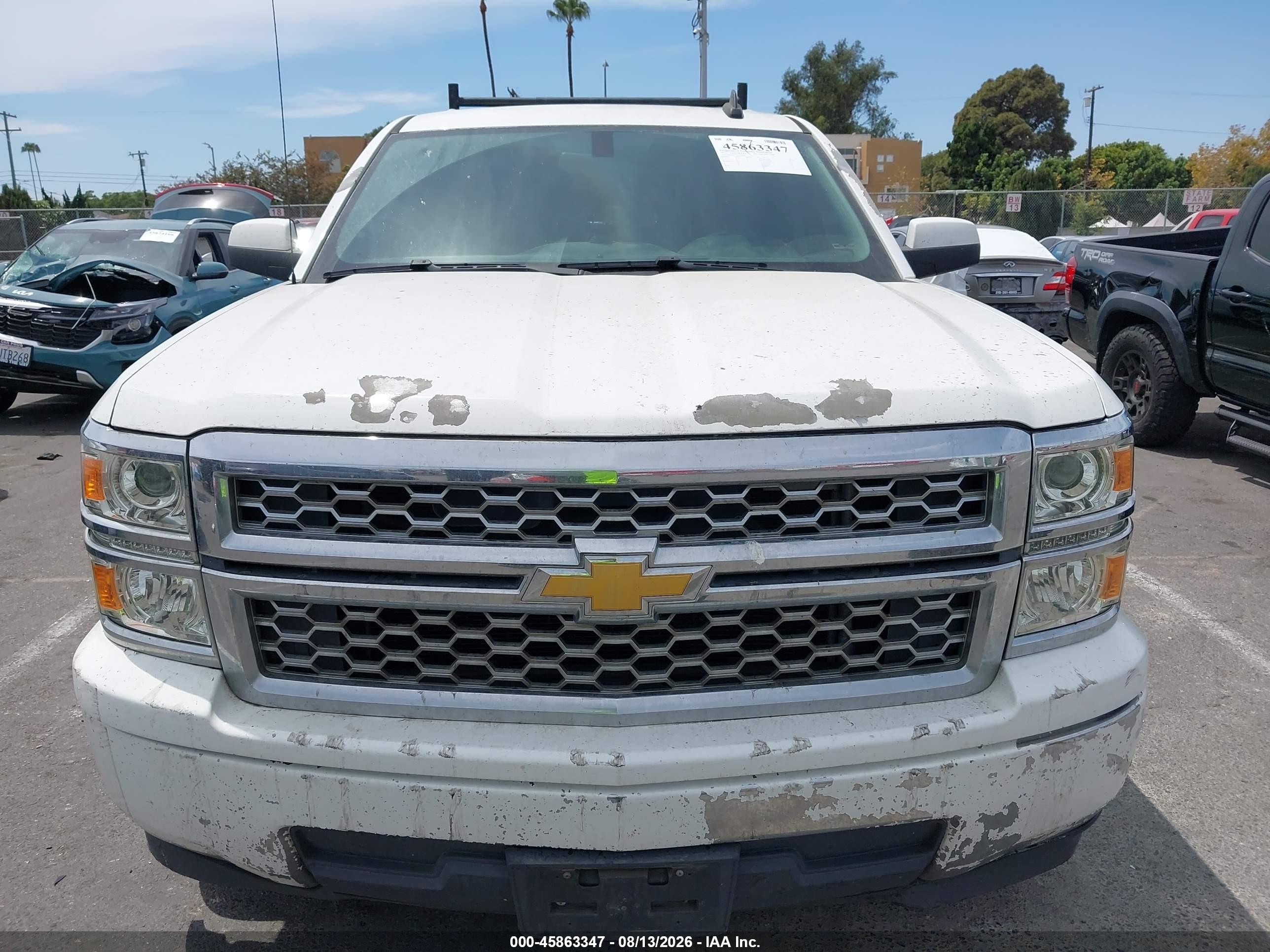 2015 Chevrolet Silverado 1500 Lt White vin: 3GCPCREC4FG114083