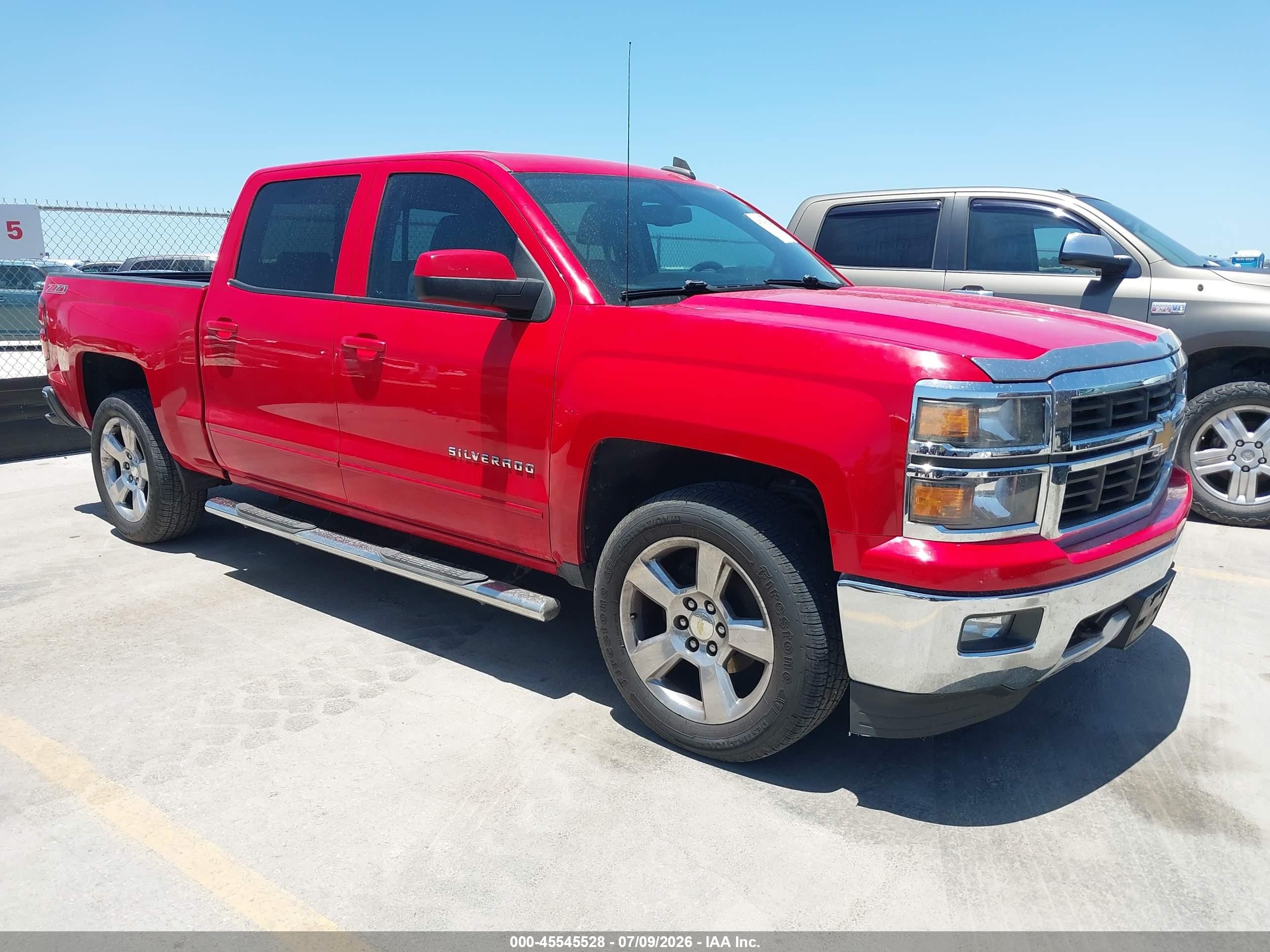 2015 Chevrolet Silverado 1500 Lt Red vin: 3GCPCREC4FG150730
