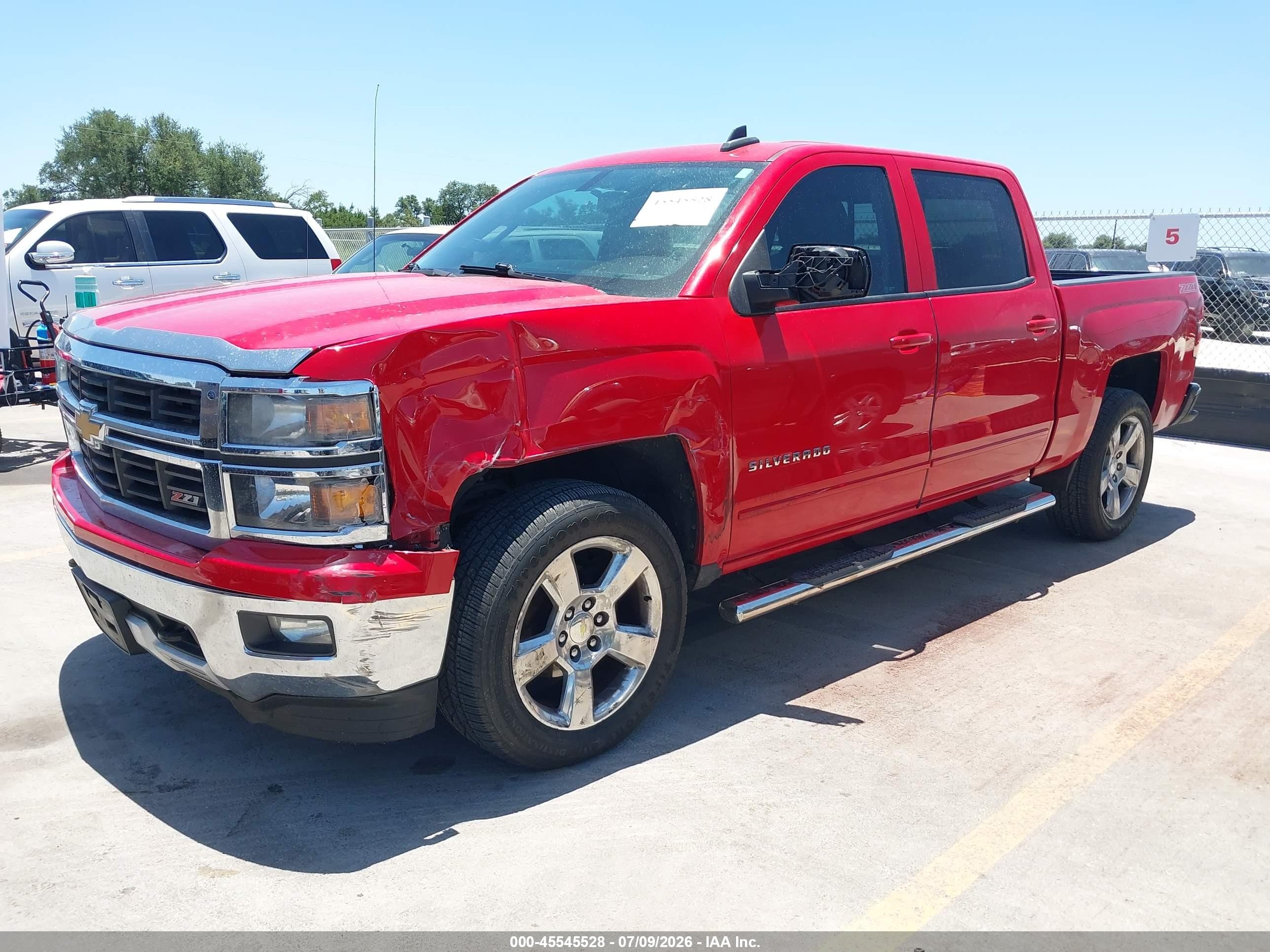 2015 Chevrolet Silverado 1500 Lt Red vin: 3GCPCREC4FG150730