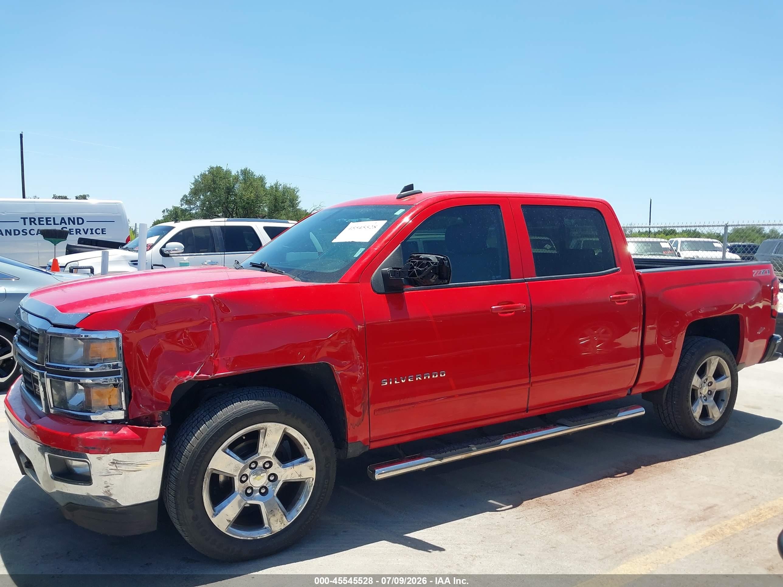 2015 Chevrolet Silverado 1500 Lt Red vin: 3GCPCREC4FG150730