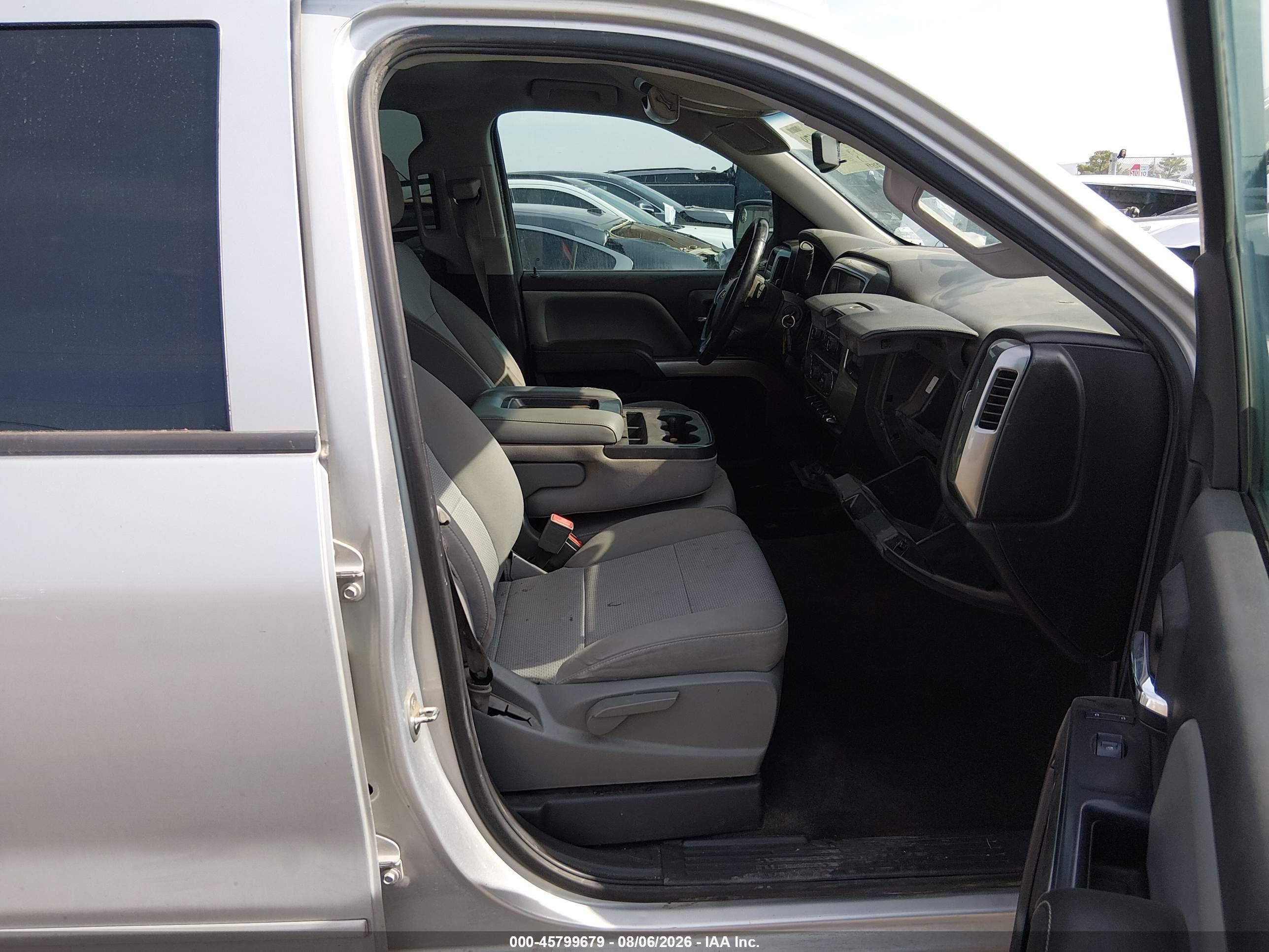 2015 Chevrolet Silverado 1500 Lt Silver vin: 3GCPCREC4FG316714