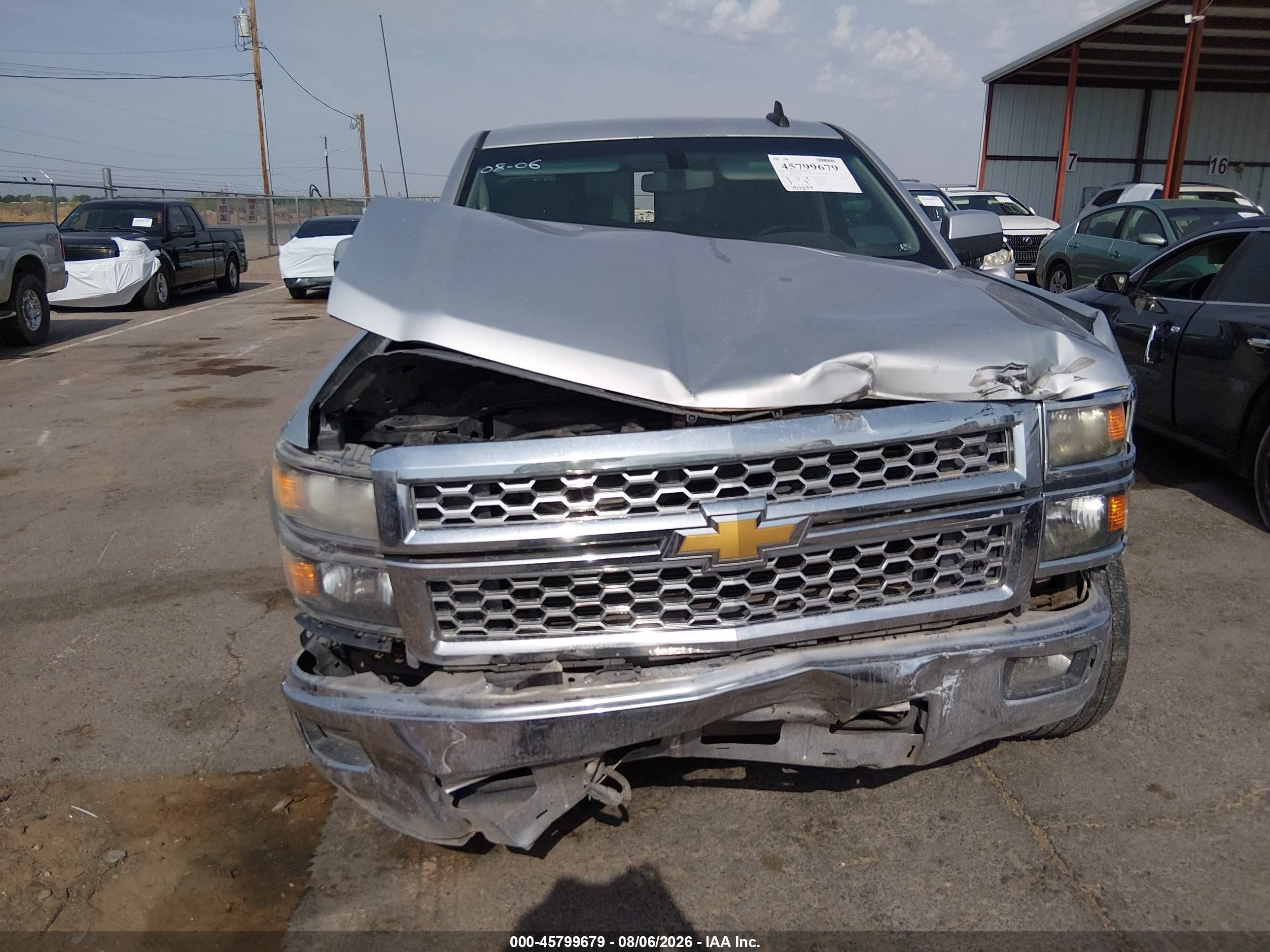2015 Chevrolet Silverado 1500 Lt Silver vin: 3GCPCREC4FG316714