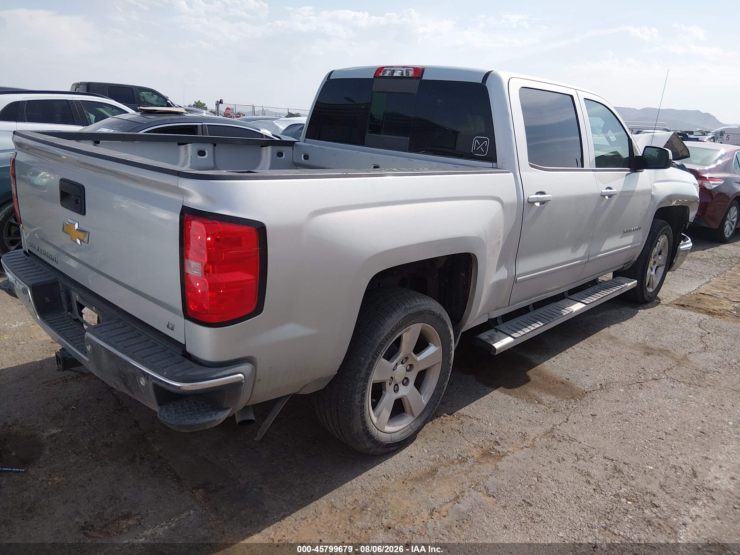 2015 Chevrolet Silverado 1500 Lt Silver vin: 3GCPCREC4FG316714