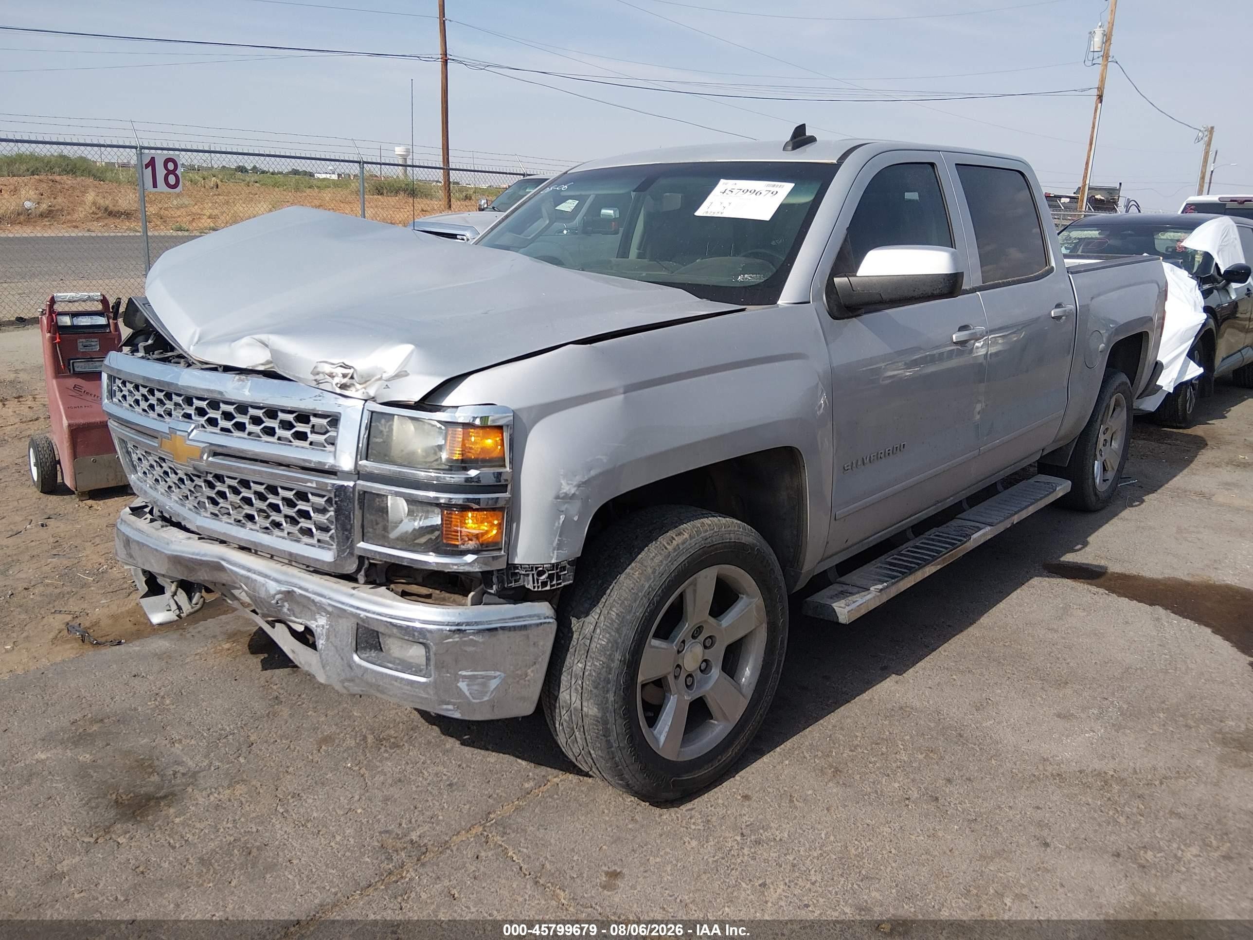 2015 Chevrolet Silverado 1500 Lt Silver vin: 3GCPCREC4FG316714