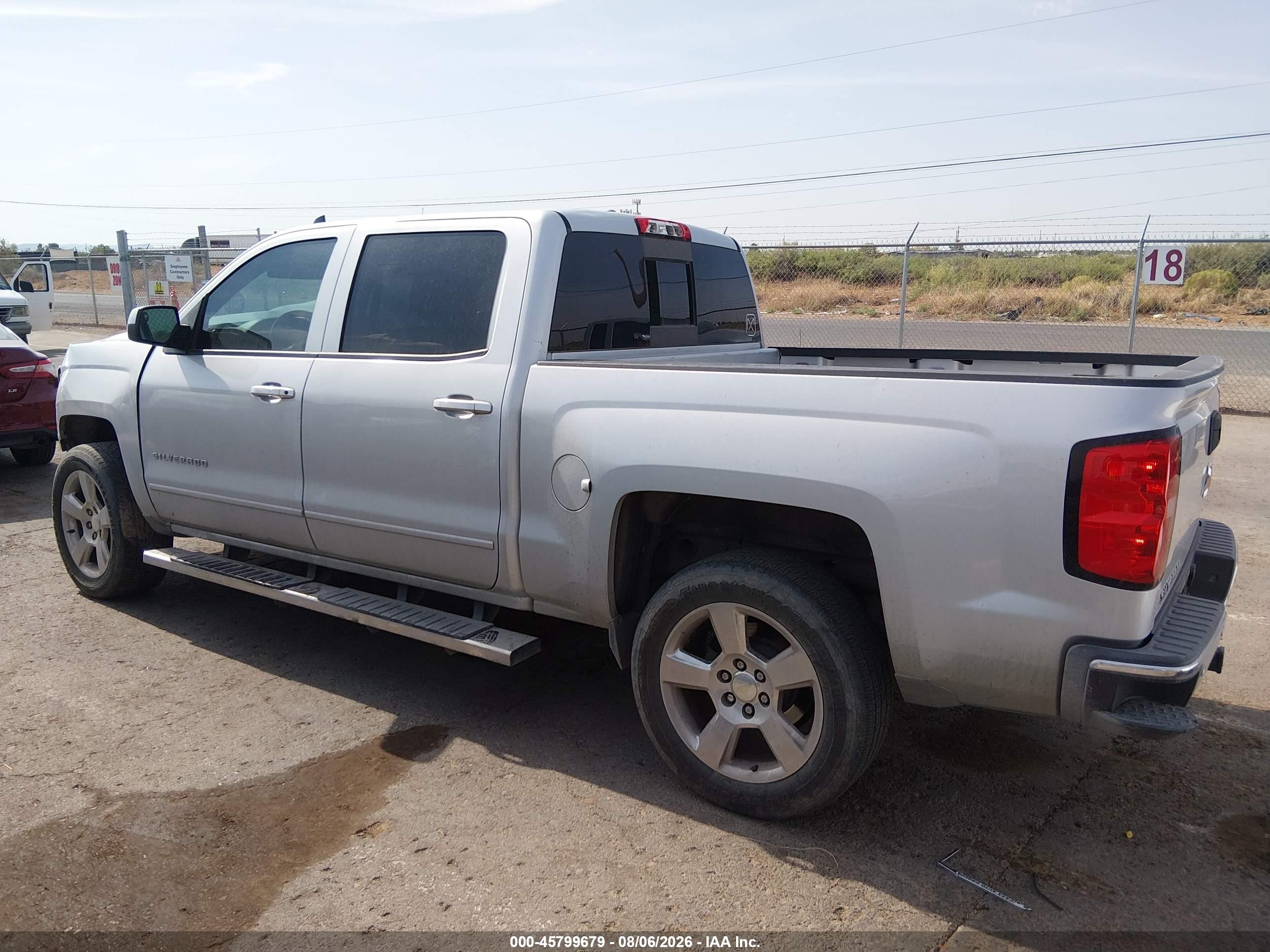 2015 Chevrolet Silverado 1500 Lt Silver vin: 3GCPCREC4FG316714