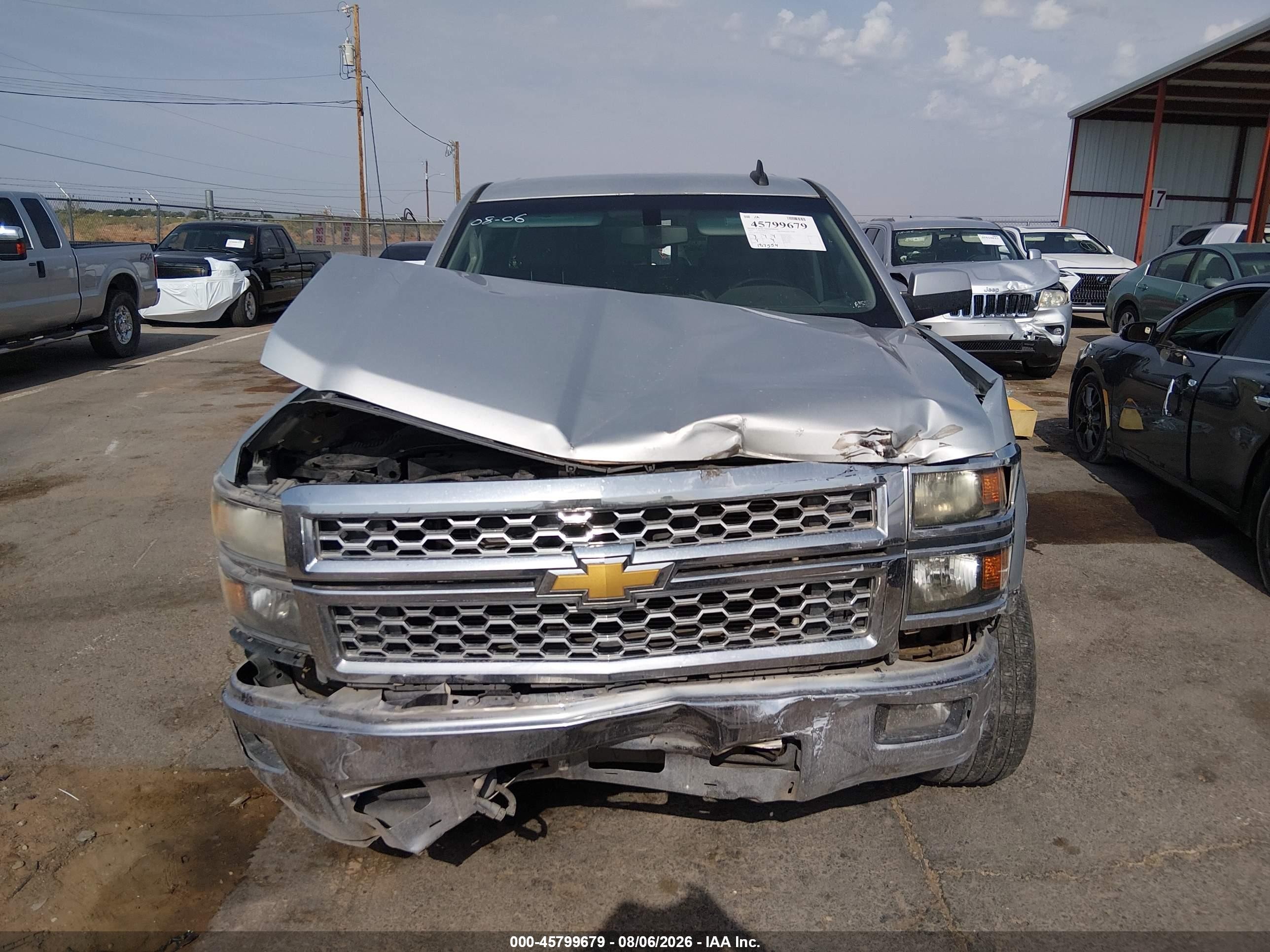 2015 Chevrolet Silverado 1500 Lt Silver vin: 3GCPCREC4FG316714