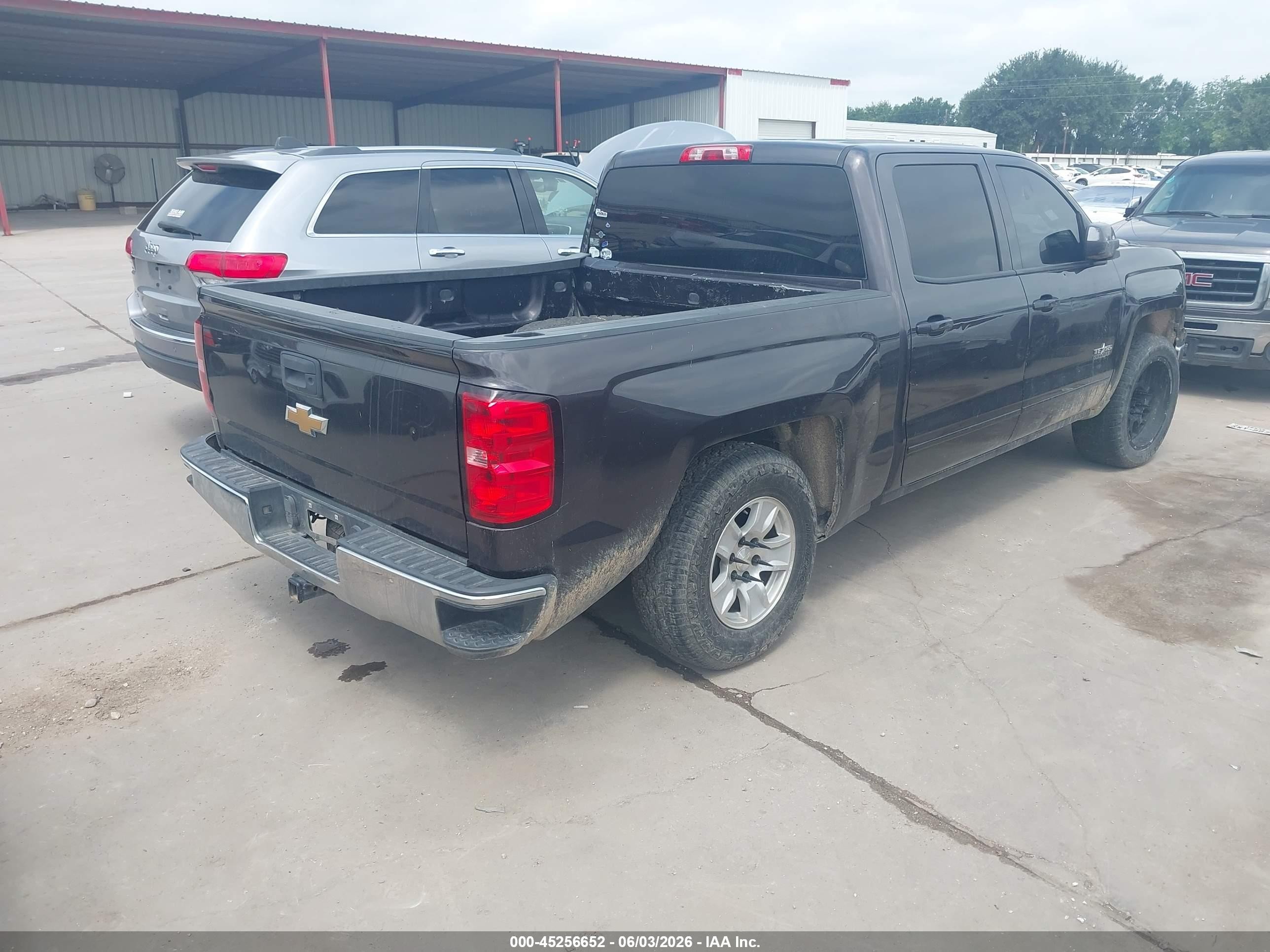 2015 Chevrolet Silverado 1500 1lt Gray vin: 3GCPCREC4FG375584
