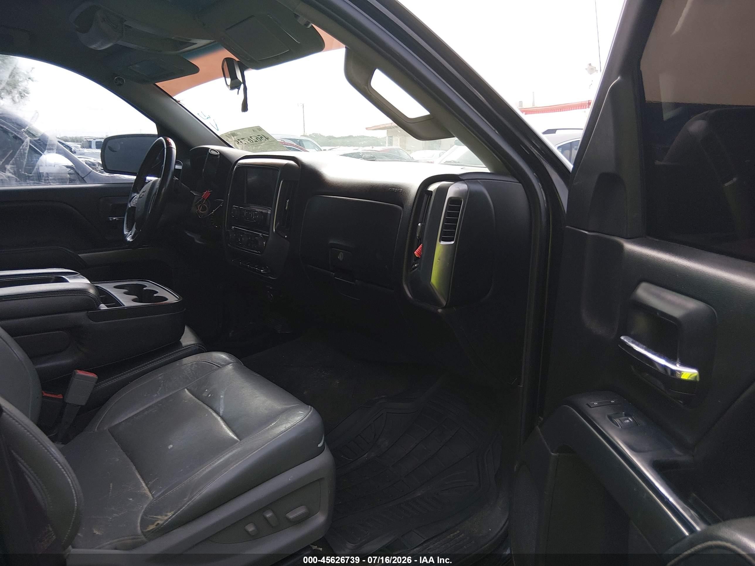 2015 Chevrolet Silverado 1500 Lt Black vin: 3GCPCREC4FG483462