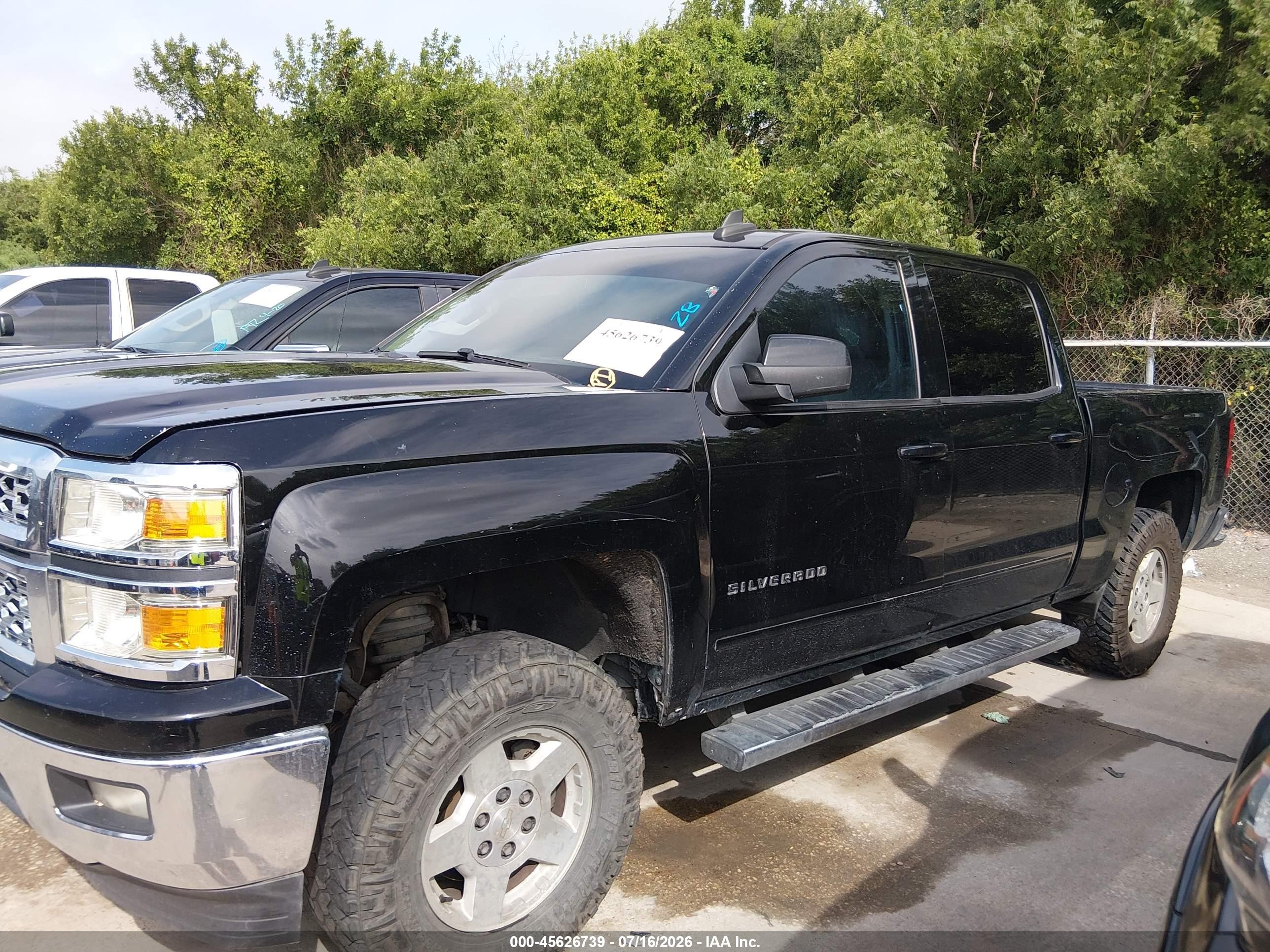 2015 Chevrolet Silverado 1500 Lt Black vin: 3GCPCREC4FG483462