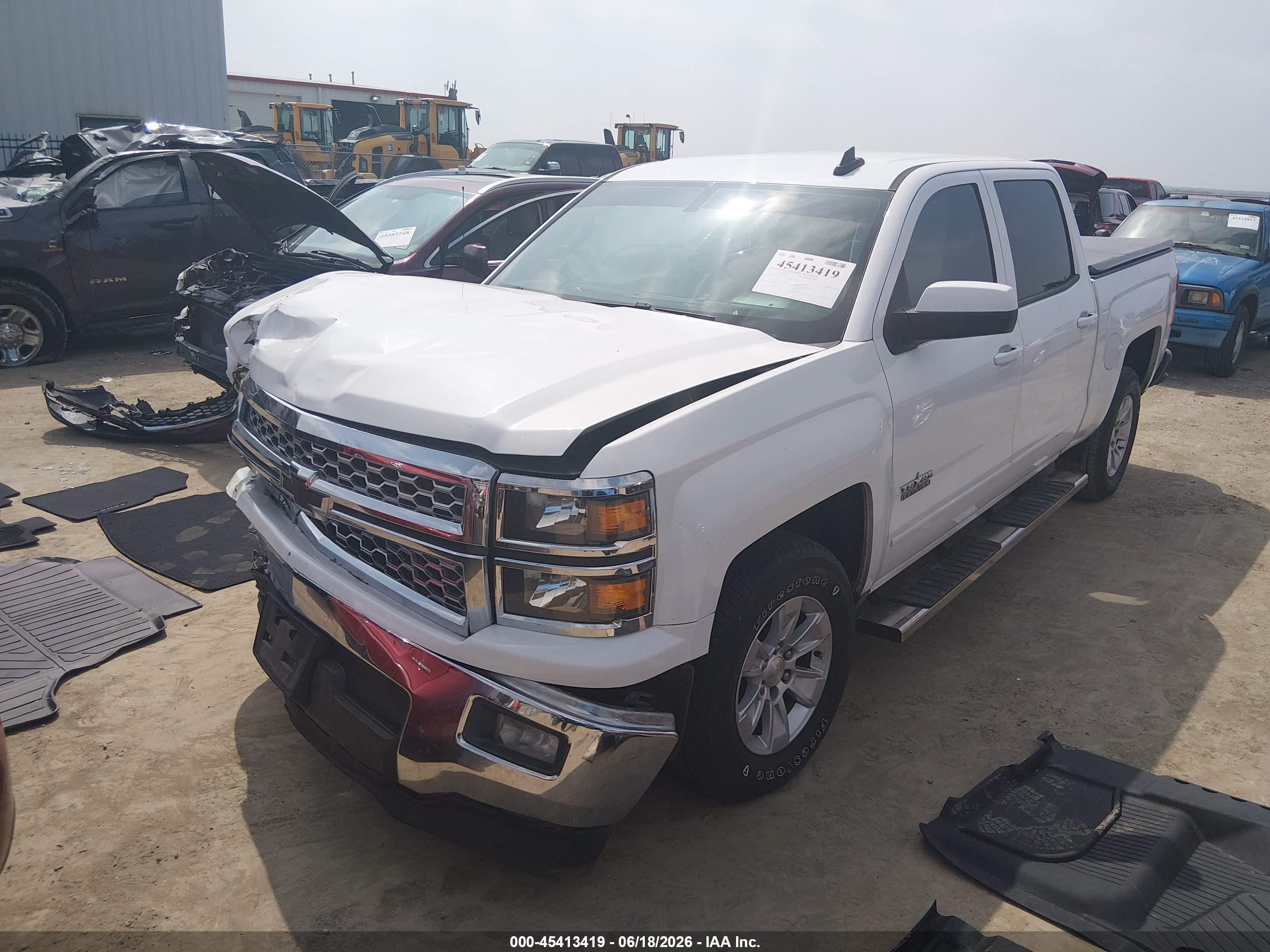 2015 Chevrolet Silverado 1500 1lt Белый vin: 3GCPCREC4FG507002