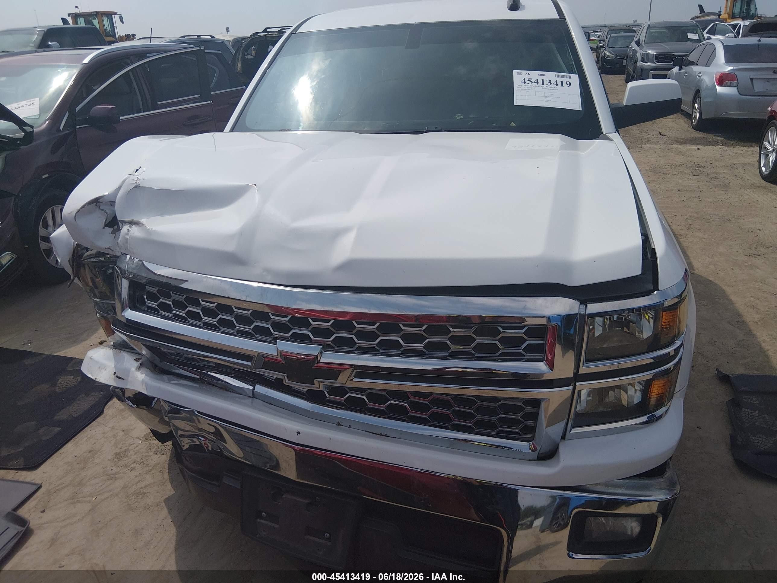 2015 Chevrolet Silverado 1500 1lt Белый vin: 3GCPCREC4FG507002