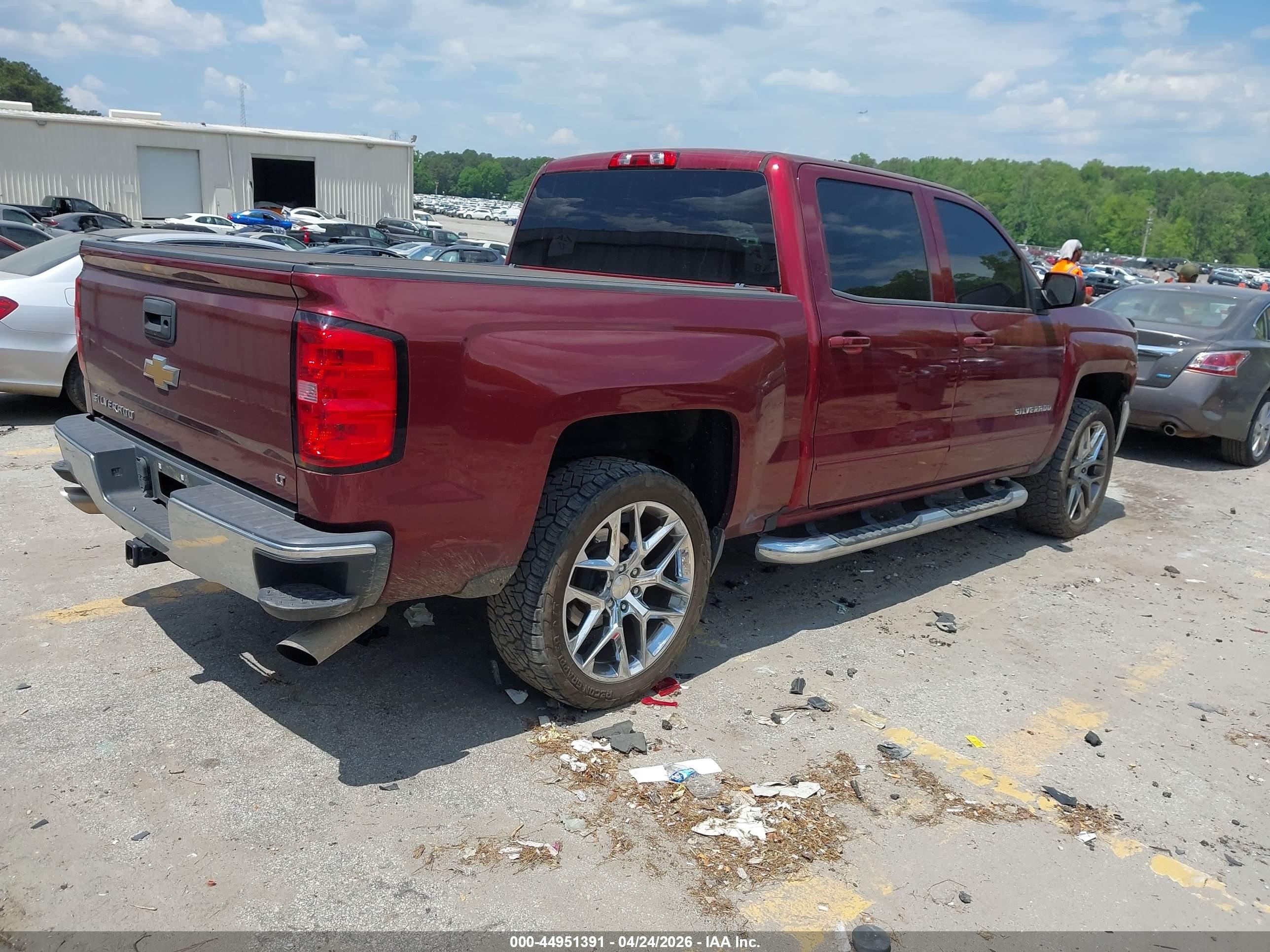 2017 Chevrolet Silverado 1500 1lt Burgundy vin: 3GCPCREC4HG129394