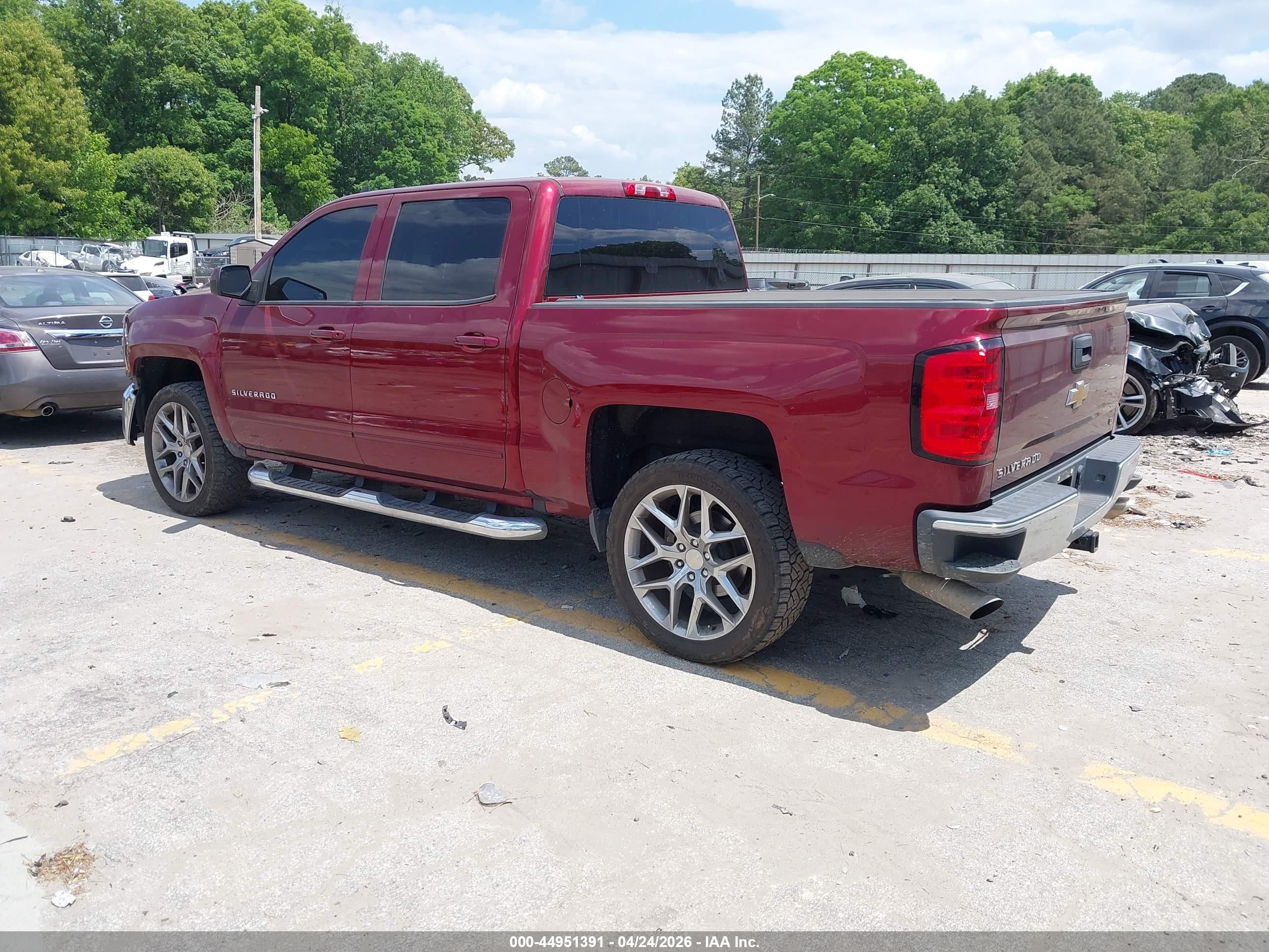 2017 Chevrolet Silverado 1500 1lt Burgundy vin: 3GCPCREC4HG129394