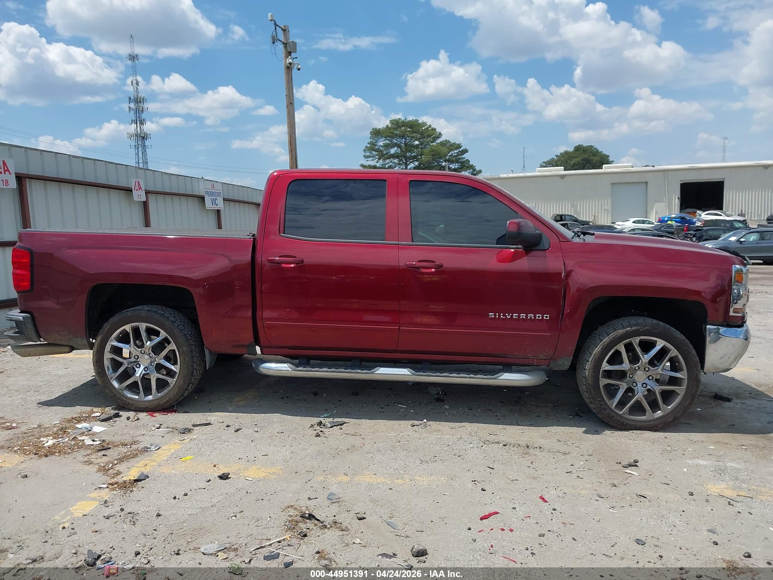 2017 Chevrolet Silverado 1500 1lt Burgundy vin: 3GCPCREC4HG129394