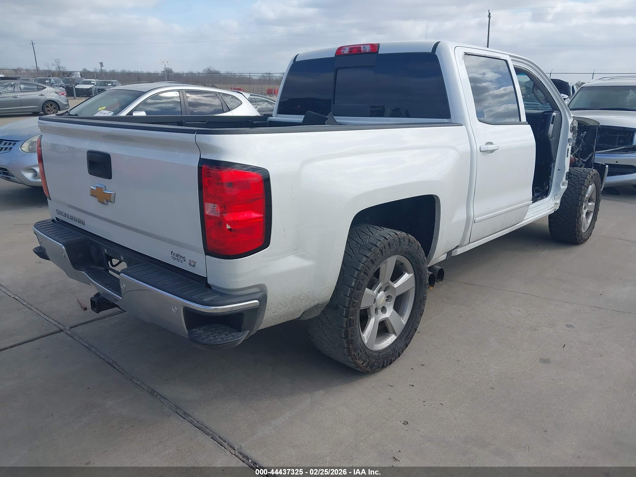 2017 Chevrolet Silverado 1500 1lt White vin: 3GCPCREC4HG448620