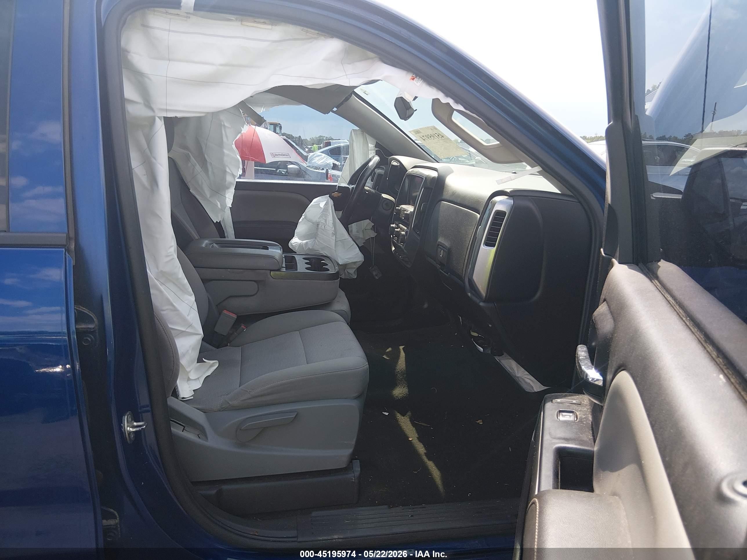 2014 Chevrolet Silverado 1500 1lt Blue vin: 3GCPCREC5EG110154