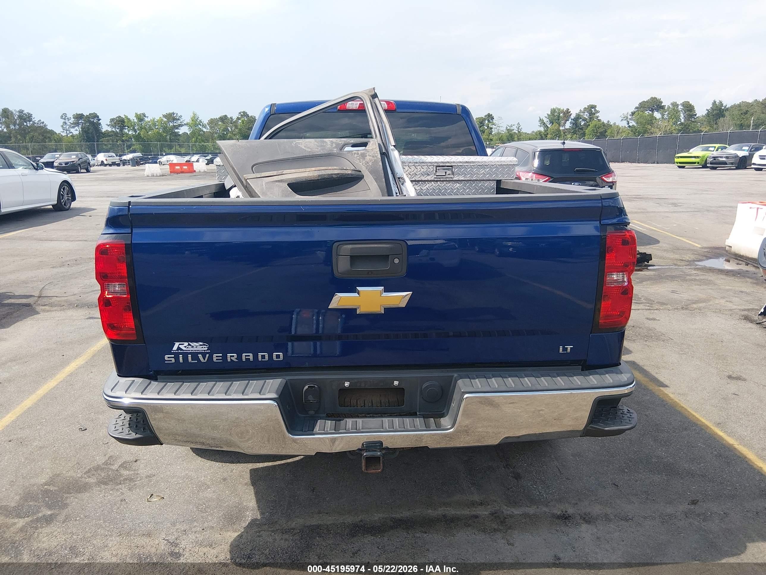 2014 Chevrolet Silverado 1500 1lt Blue vin: 3GCPCREC5EG110154