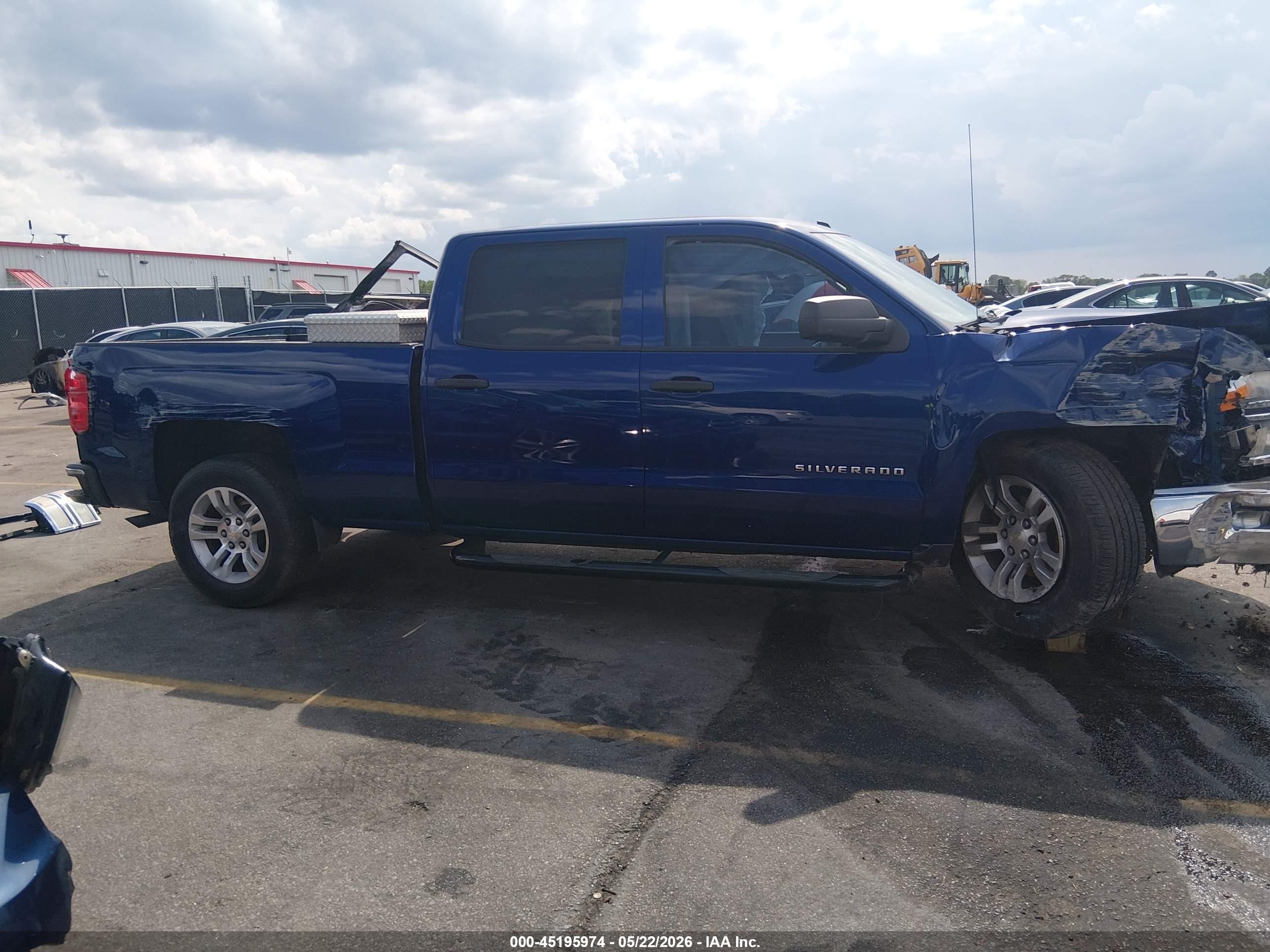 2014 Chevrolet Silverado 1500 1lt Blue vin: 3GCPCREC5EG110154