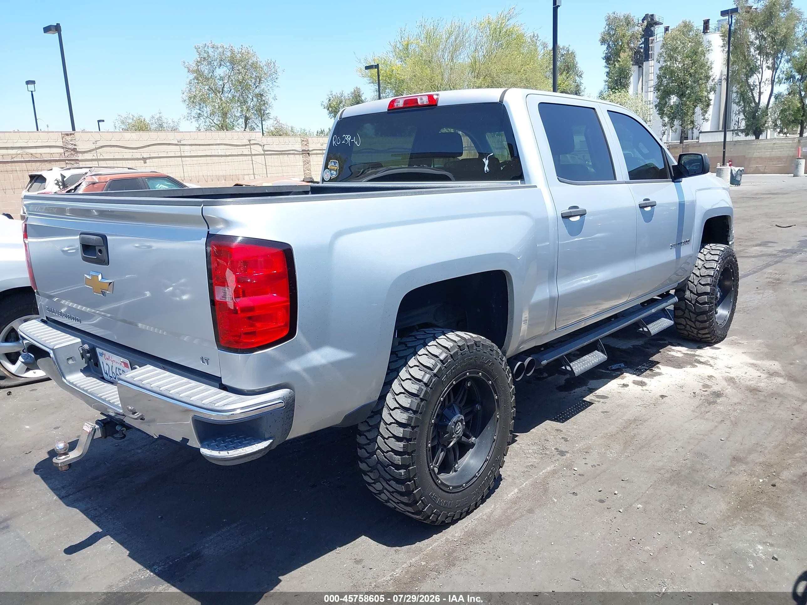 2014 Chevrolet Silverado 1500 Lt Silver vin: 3GCPCREC5EG152288