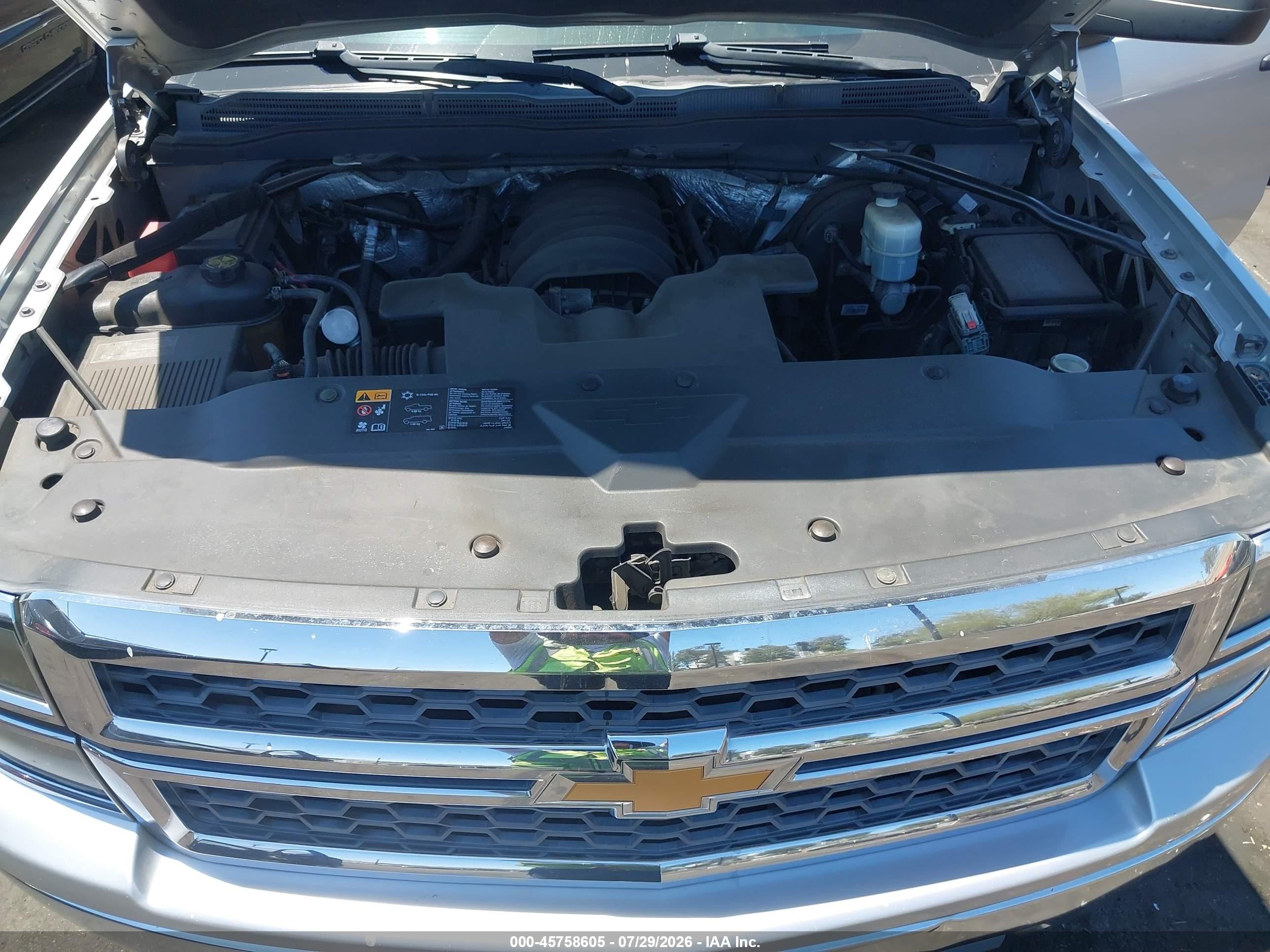 2014 Chevrolet Silverado 1500 Lt Silver vin: 3GCPCREC5EG152288