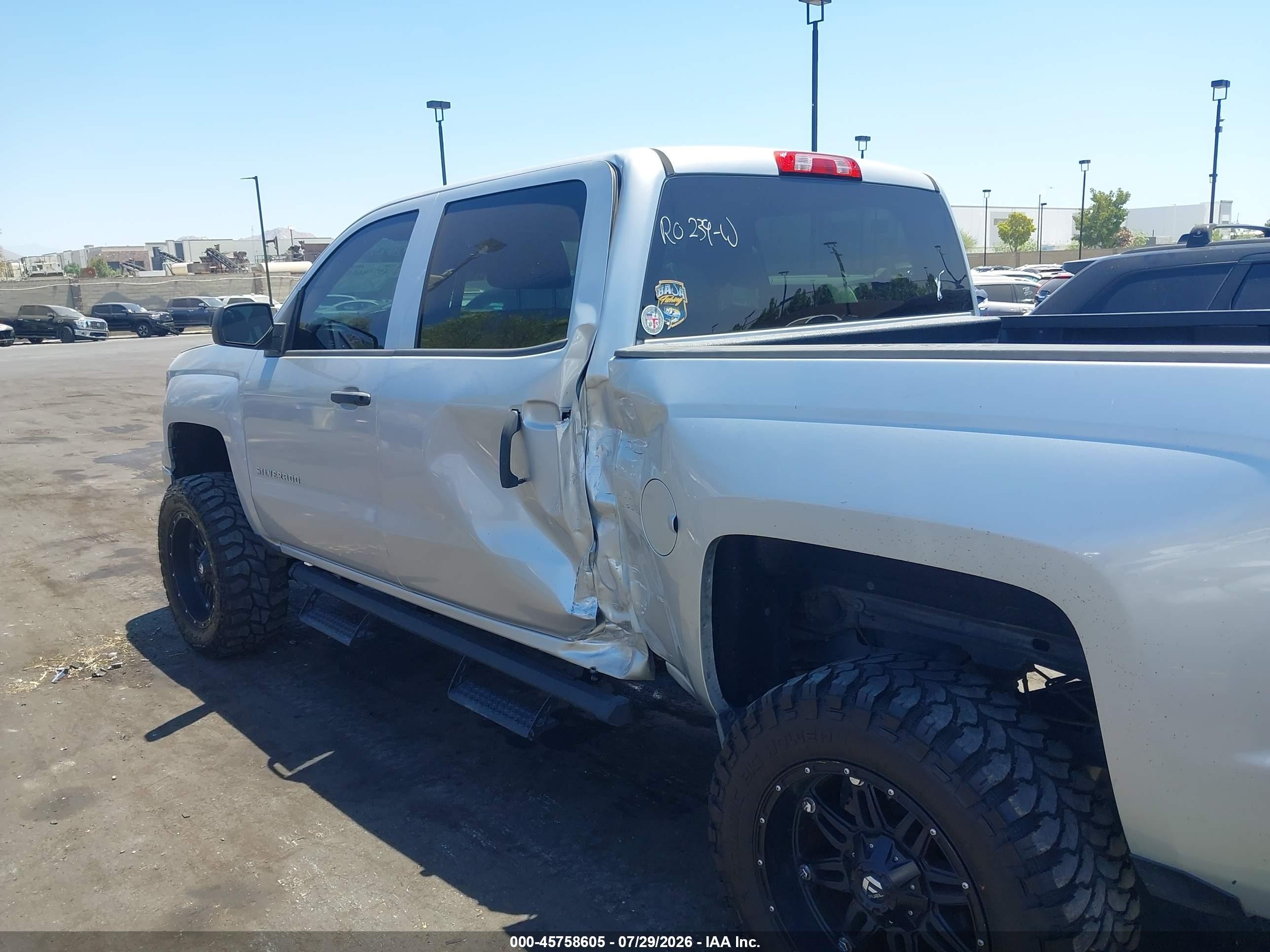 2014 Chevrolet Silverado 1500 Lt Silver vin: 3GCPCREC5EG152288