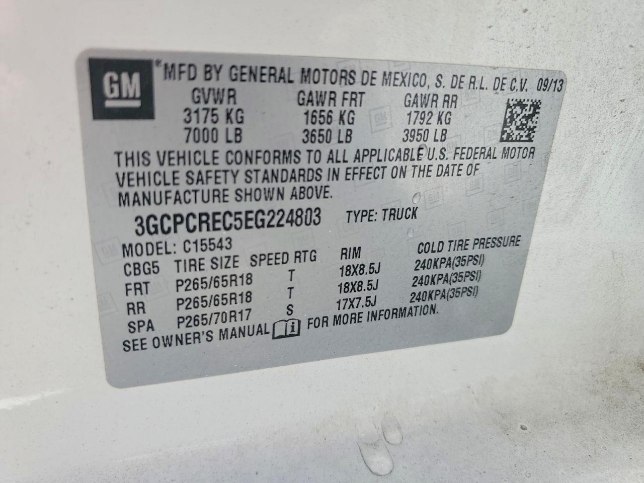 2014 Chevrolet Silverado C1500 Lt White vin: 3GCPCREC5EG224803