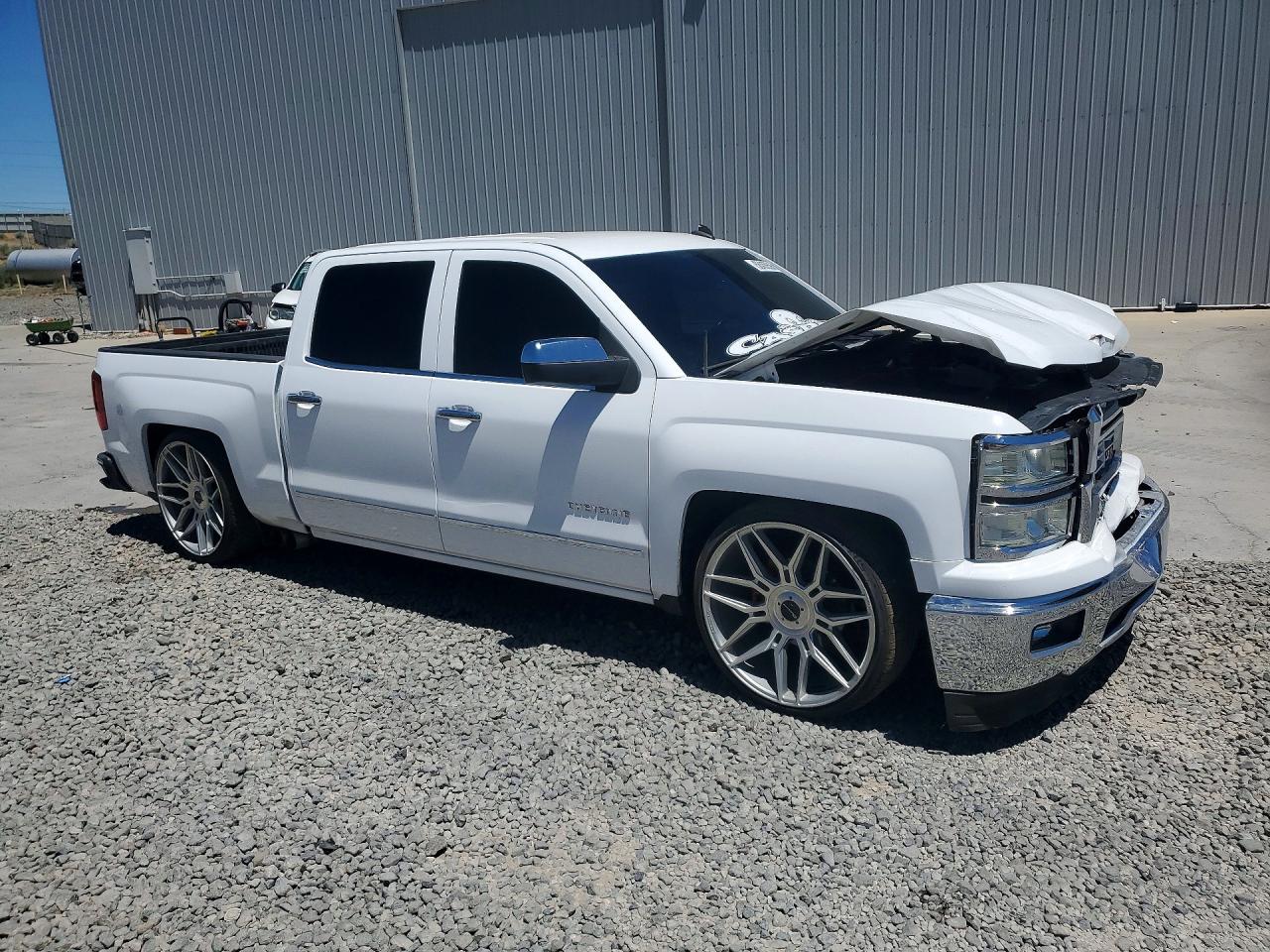 2014 Chevrolet Silverado C1500 Lt White vin: 3GCPCREC5EG224803