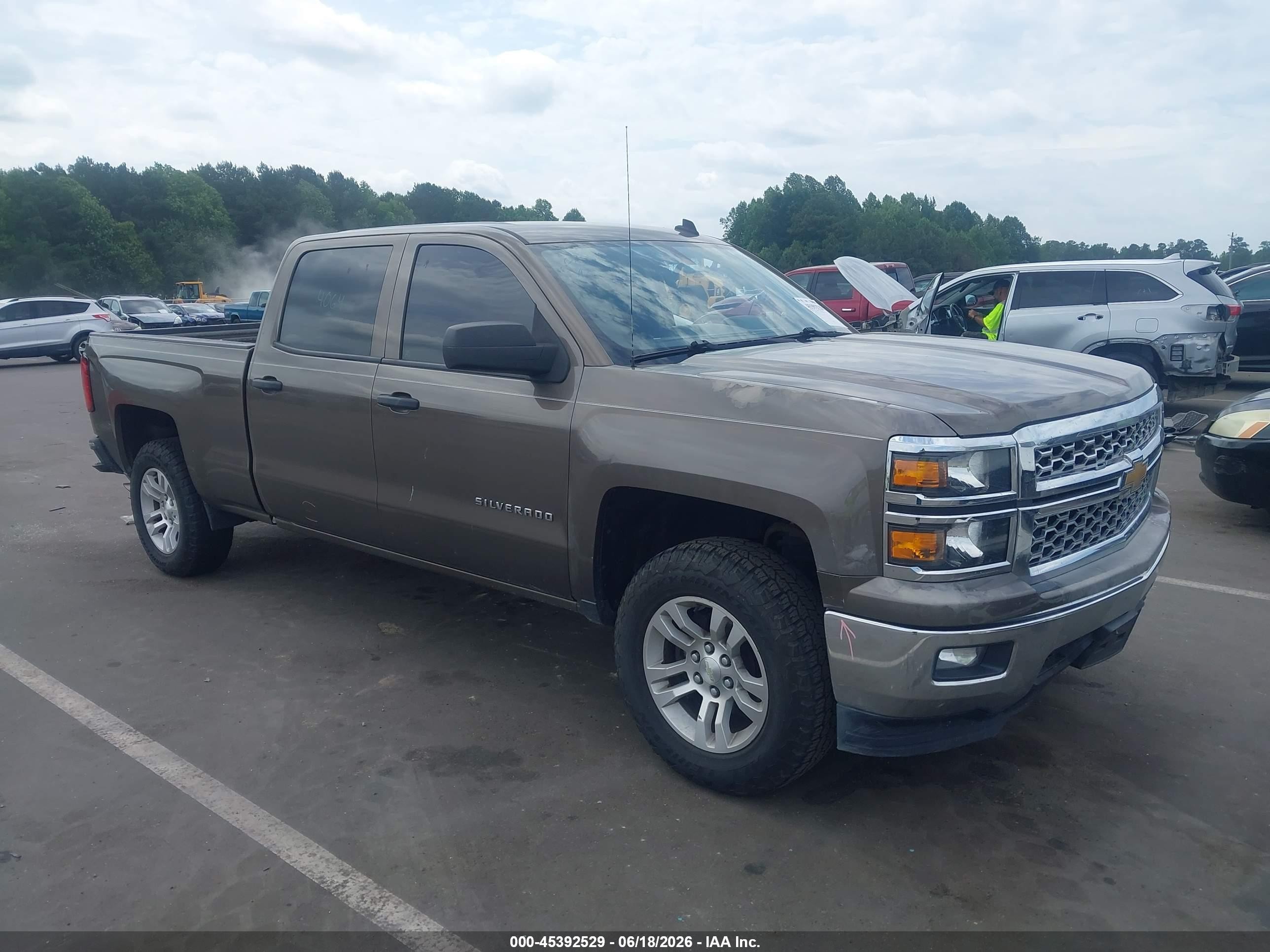 2014 Chevrolet Silverado 1500 Lt Коричневый vin: 3GCPCREC5EG385524
