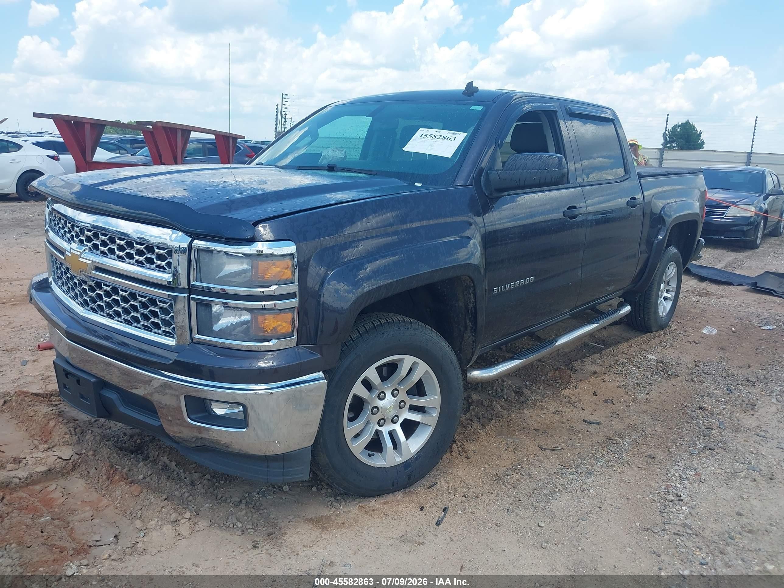 2014 Chevrolet Silverado 1500 Lt Black vin: 3GCPCREC5EG441364