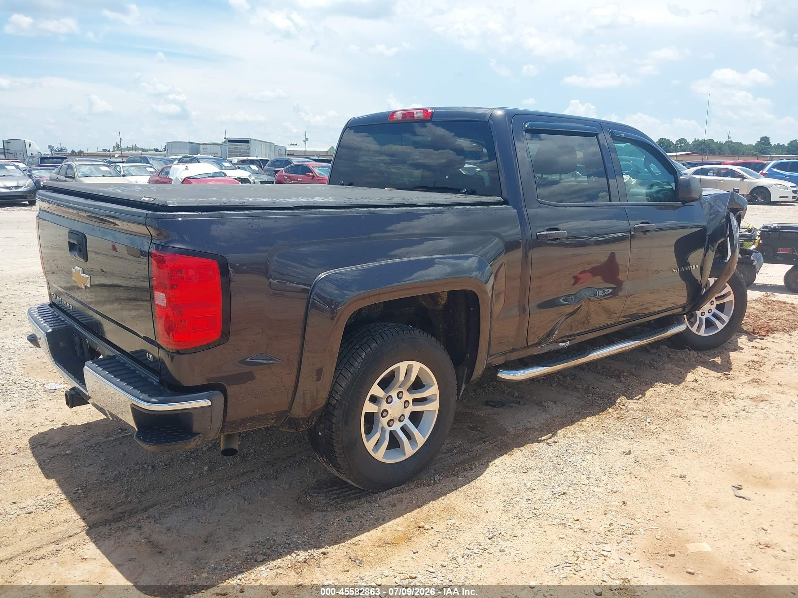 2014 Chevrolet Silverado 1500 Lt Black vin: 3GCPCREC5EG441364