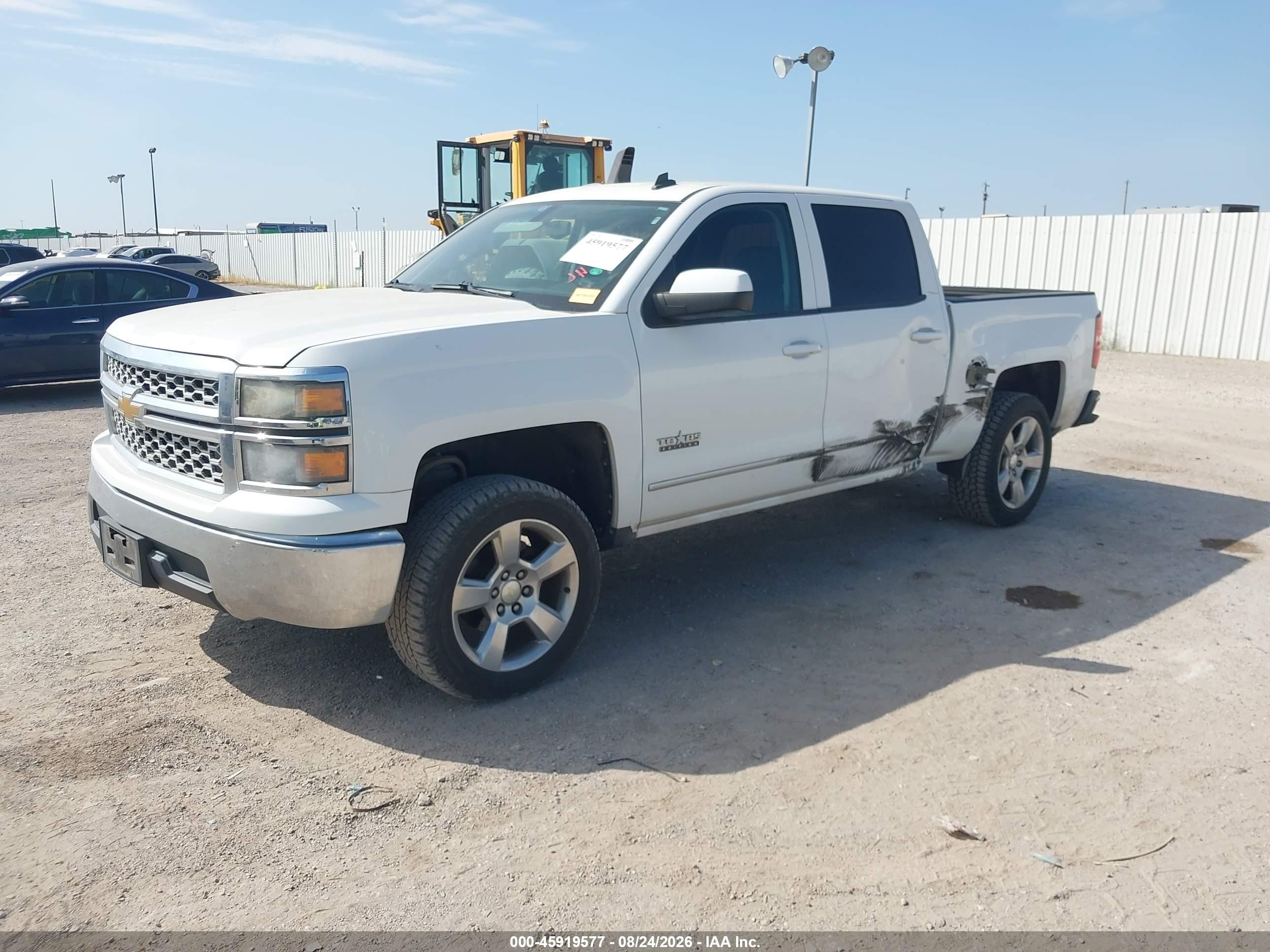 2014 Chevrolet Silverado 1500 Lt White vin: 3GCPCREC5EG562220