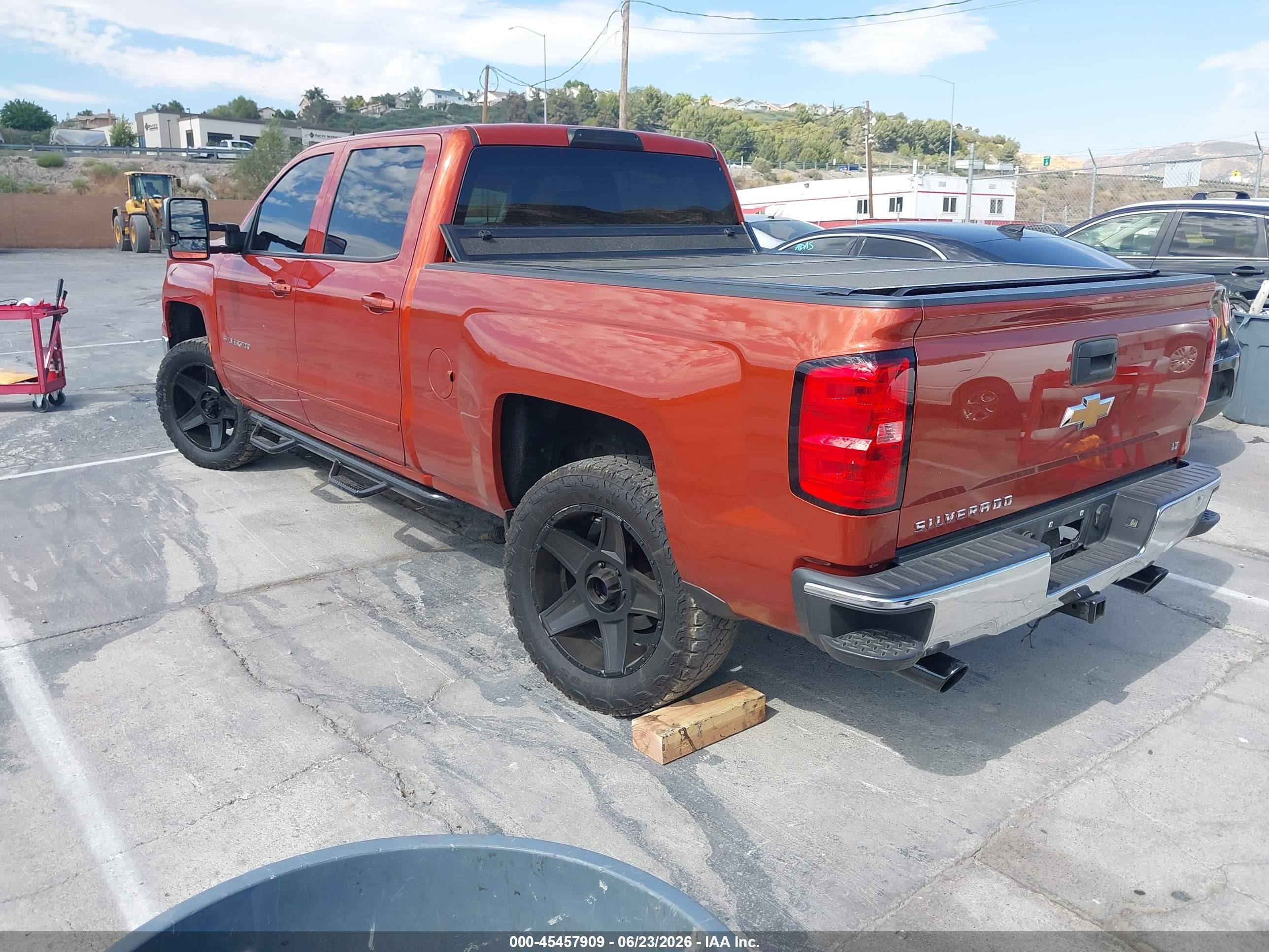 2015 Chevrolet Silverado 1500 Lt Orange vin: 3GCPCREC5FG222180