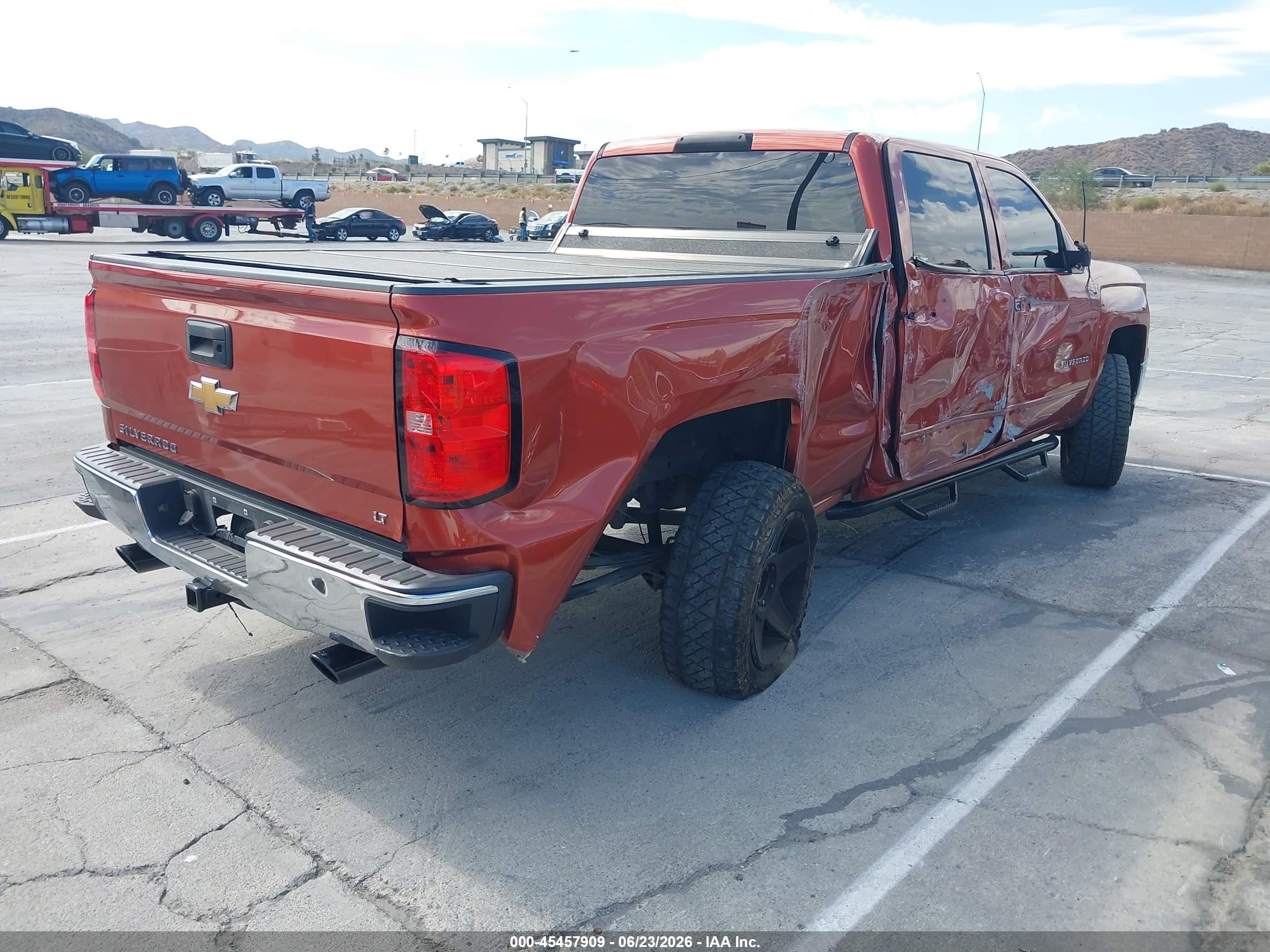 2015 Chevrolet Silverado 1500 Lt Orange vin: 3GCPCREC5FG222180