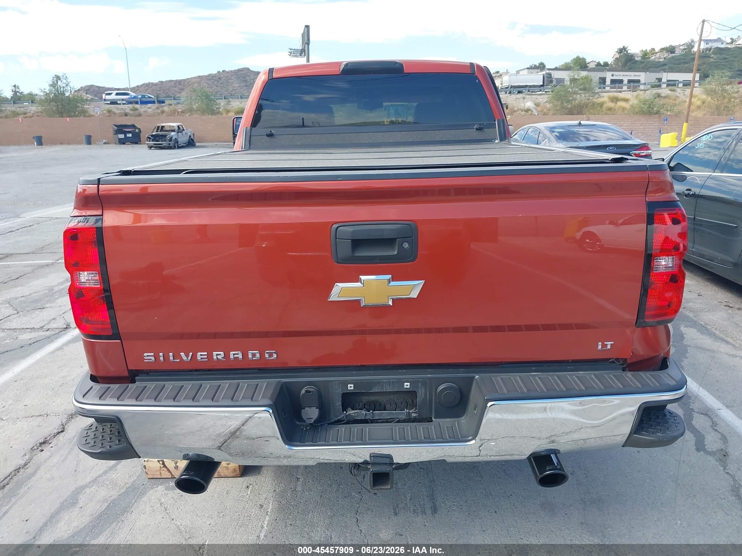 2015 Chevrolet Silverado 1500 Lt Orange vin: 3GCPCREC5FG222180